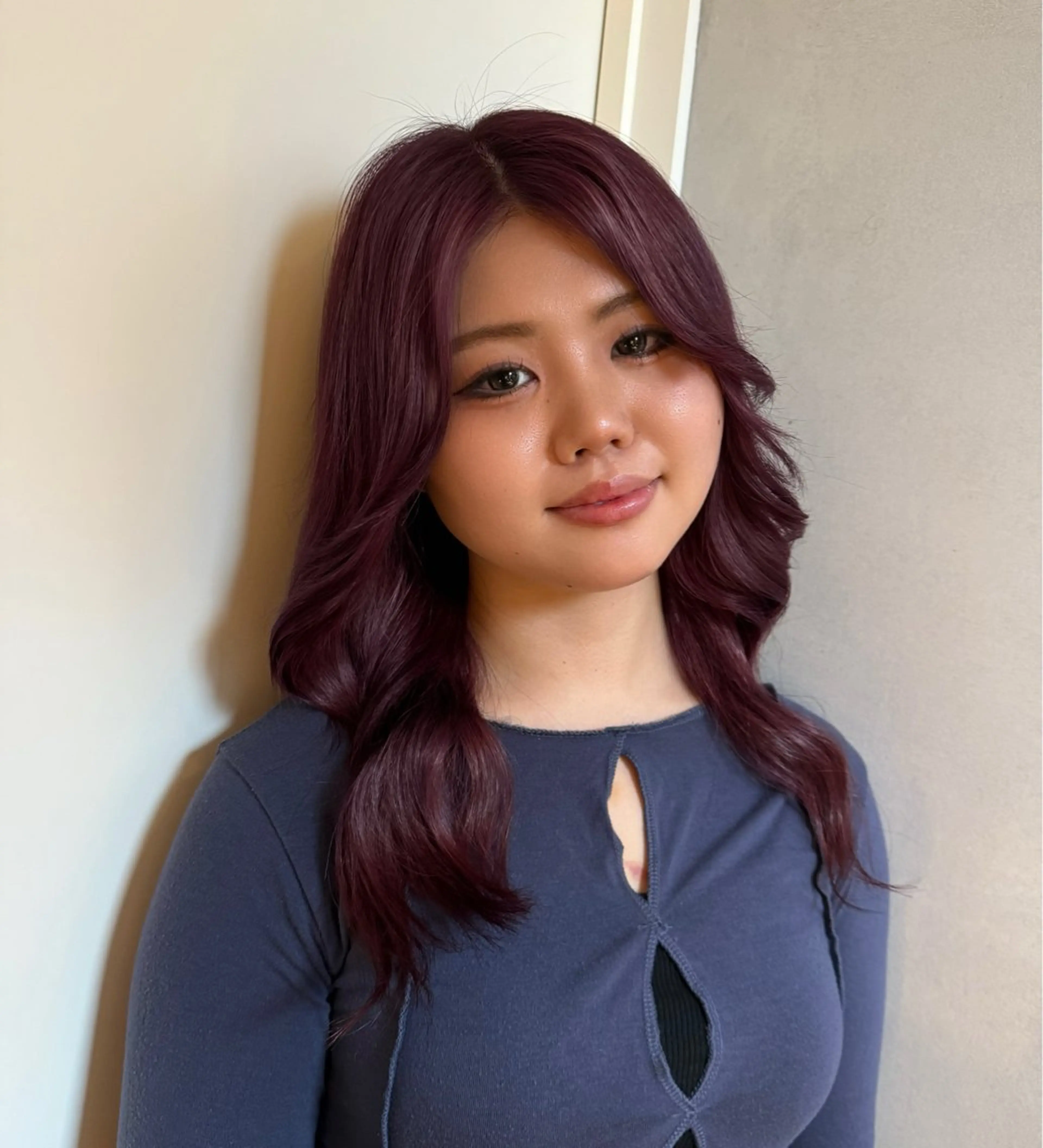 セミロング カラー特化/ブリーチ 梅田中崎町/あかりのヘアスタイル