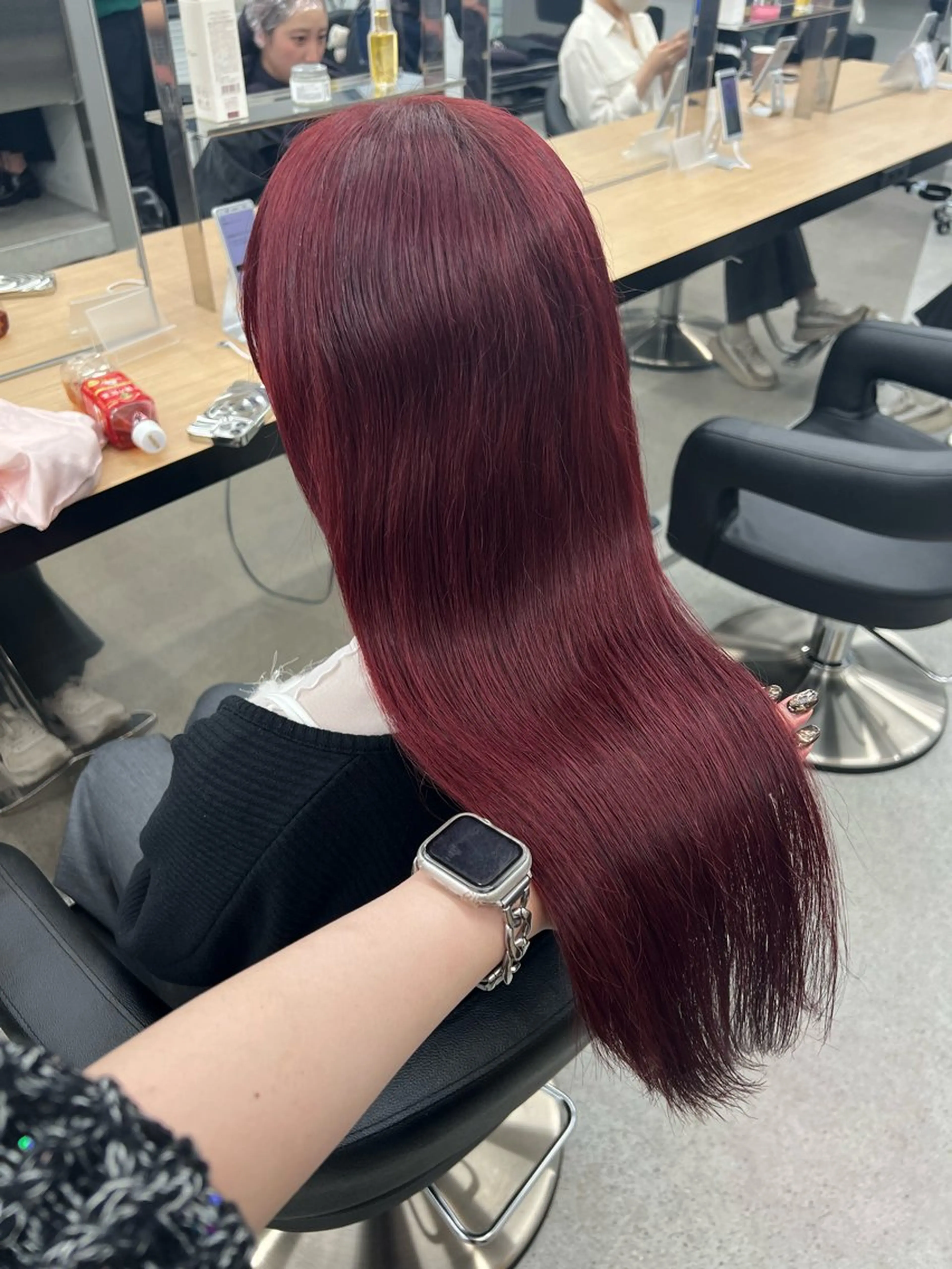 ロング カラー 暗髪🩶ラベンダー/ ブルー/ユウナ🤍のヘアスタイル