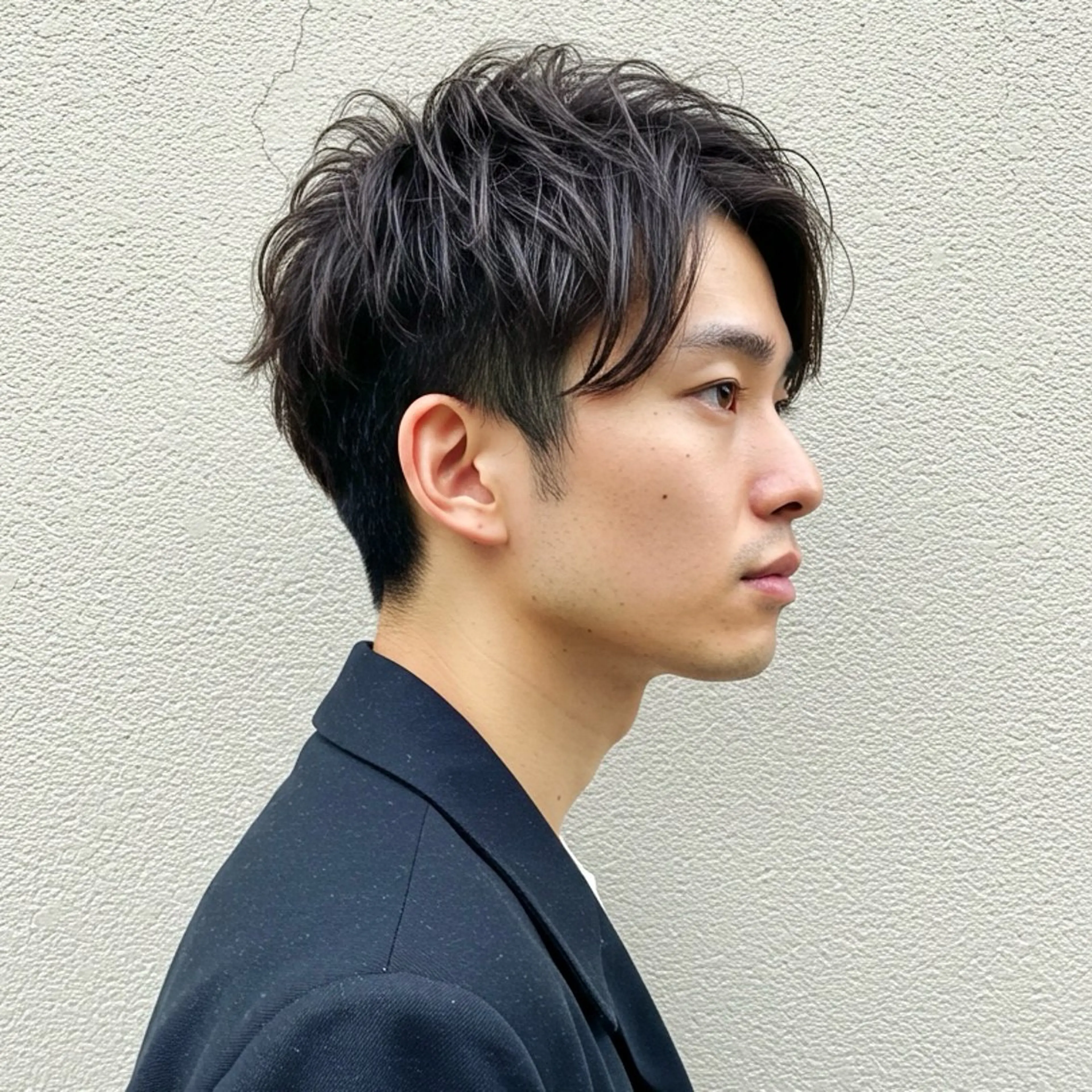 ショート カラー パーマ メンズ センターパート カルマパーマ メンズ韓国風 メンズメッシュ メンズパーマ 🎸メンズ/パーマ/ 縮毛矯正🎸工藤達哉のヘアスタイル