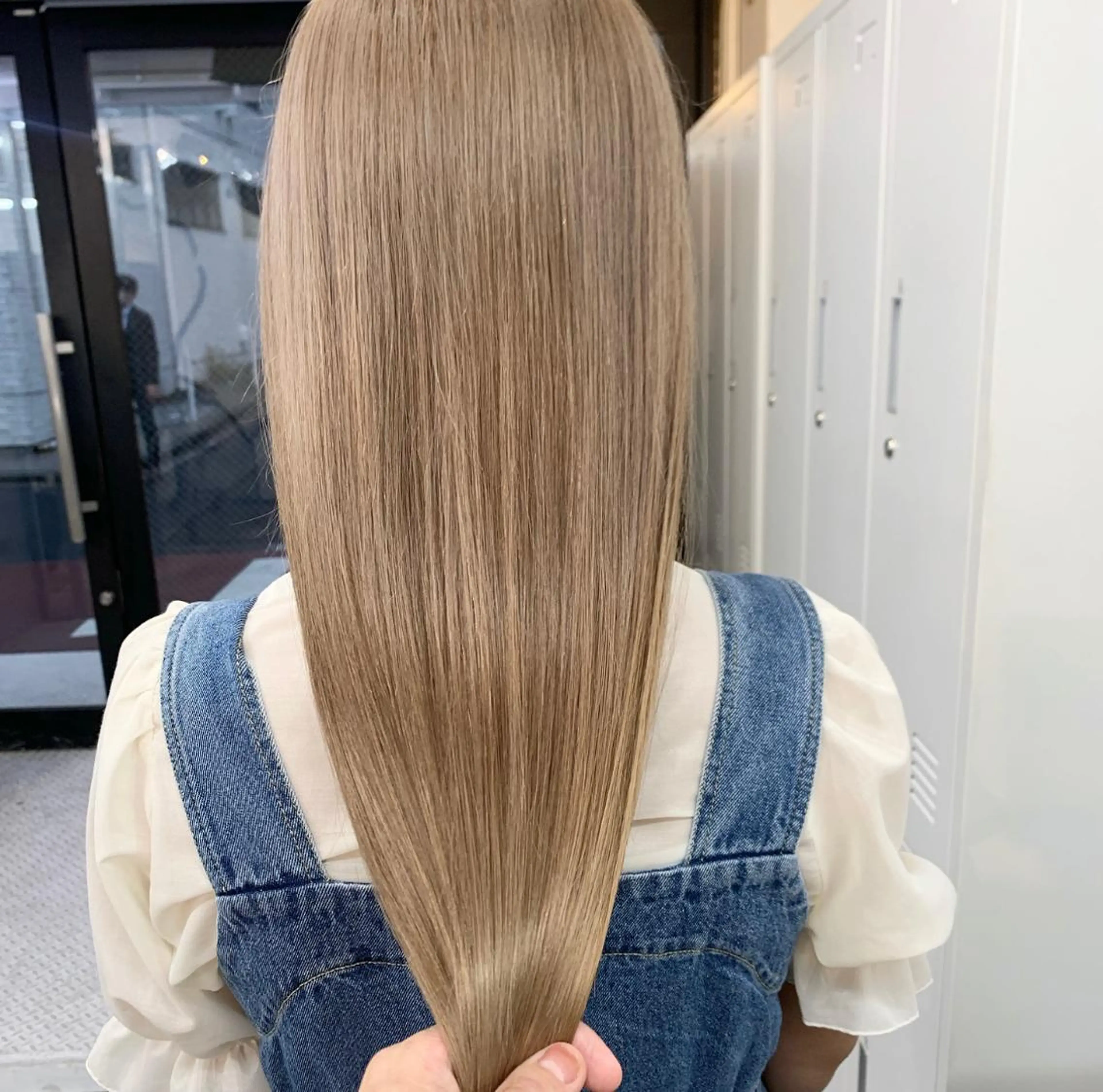 ロング カラー ヘアアレンジ ハイトーン/美髪矯正 🍃大江拓実のヘアスタイル