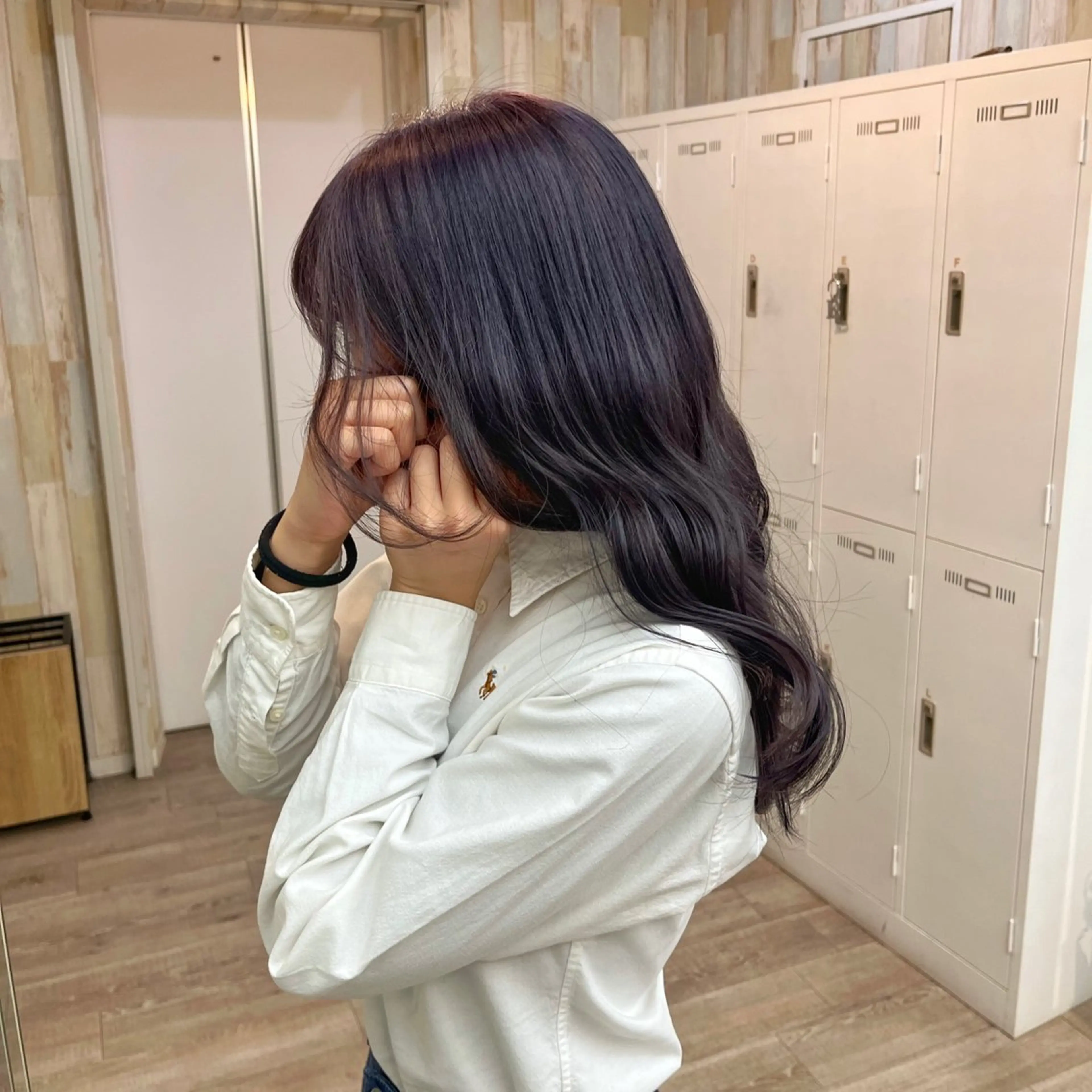 ロング カラー RIKU⚡️毛流れ ヘア×眉ワックスのヘアスタイル