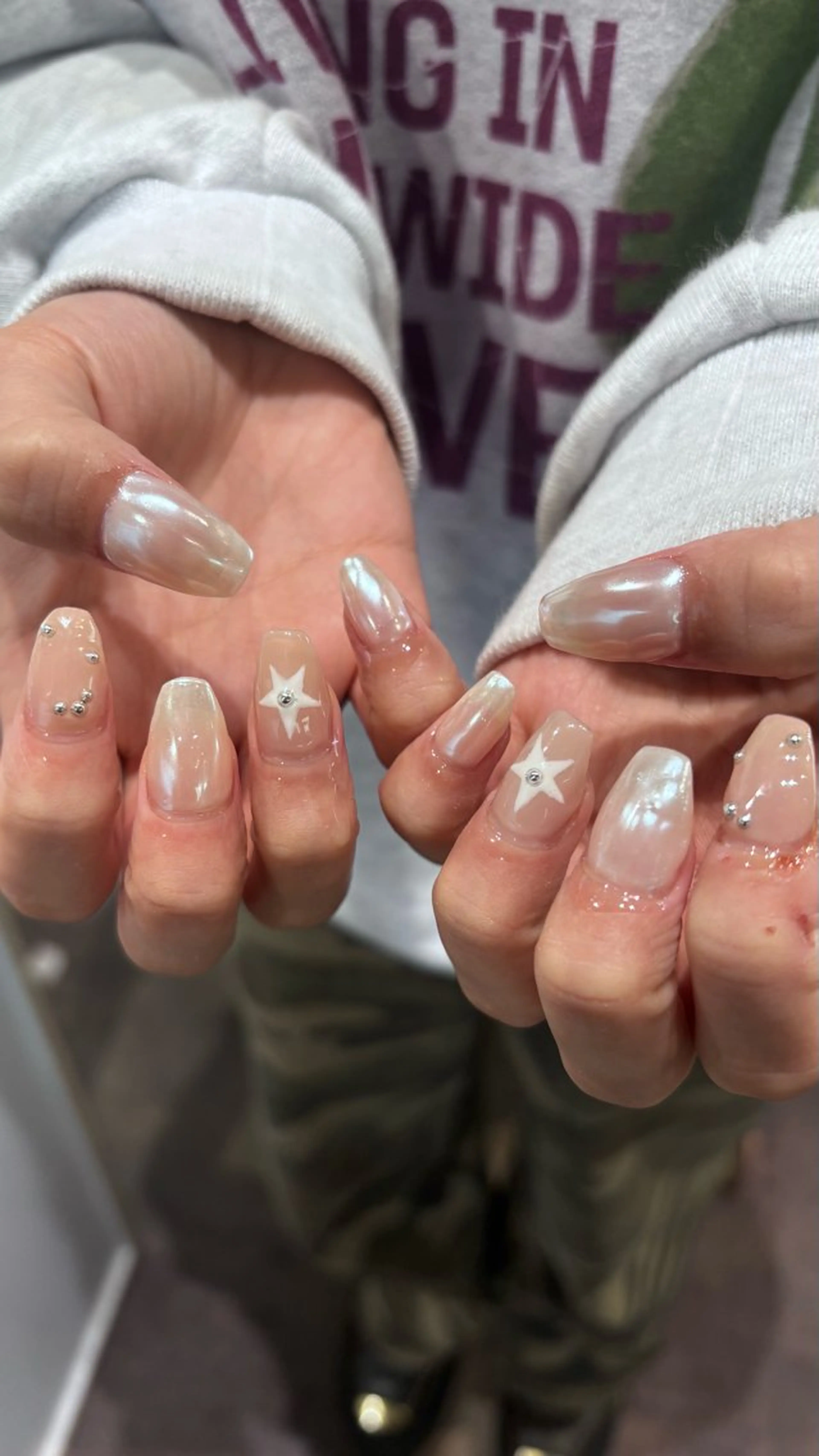 ネイル 韓国ネイル メンズネイル ショートネイル ハンドネイル iona/ハイトーン /ネイルのネイルデザイン