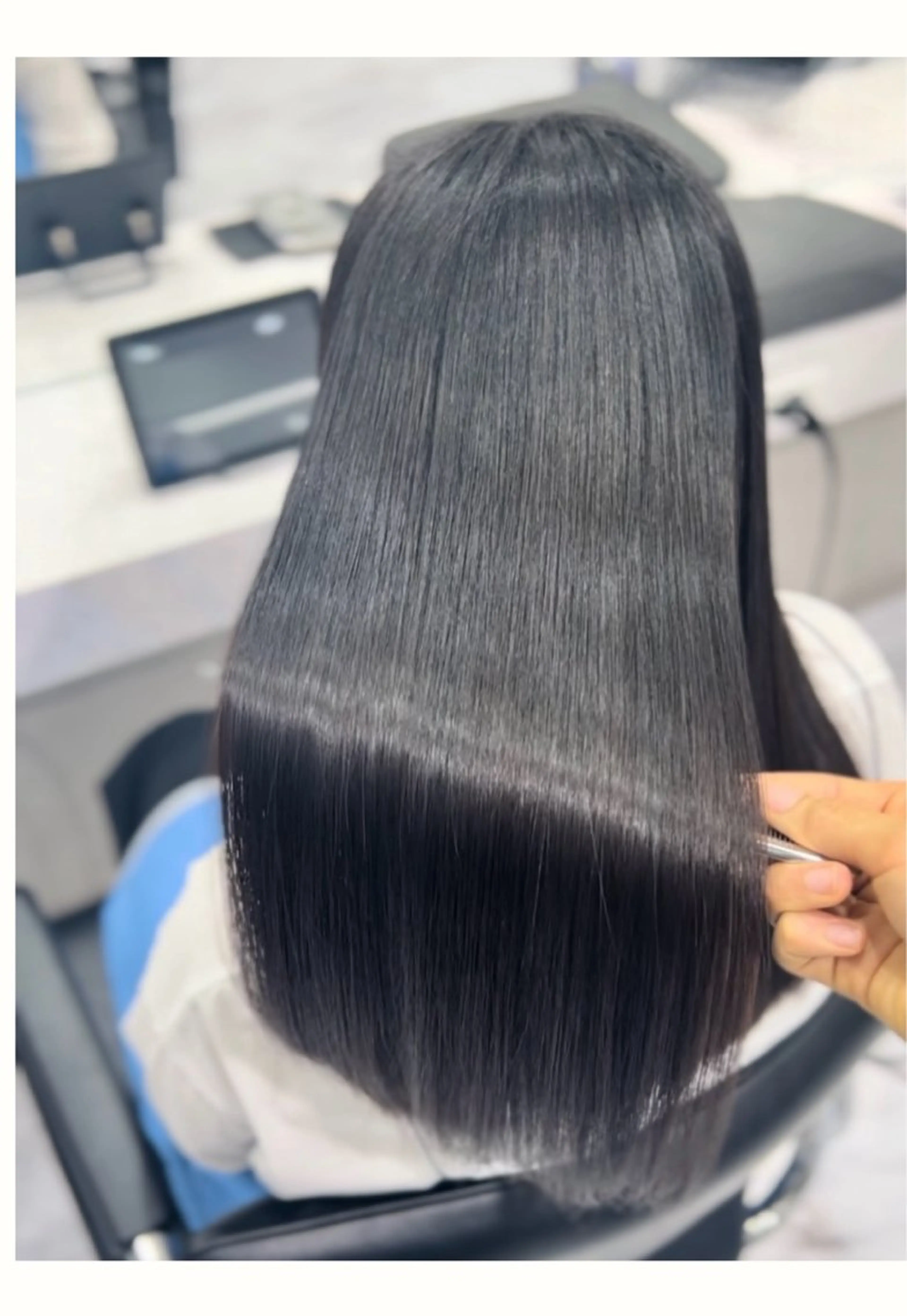 ロング 縮毛矯正 赤木 達哉のヘアスタイル