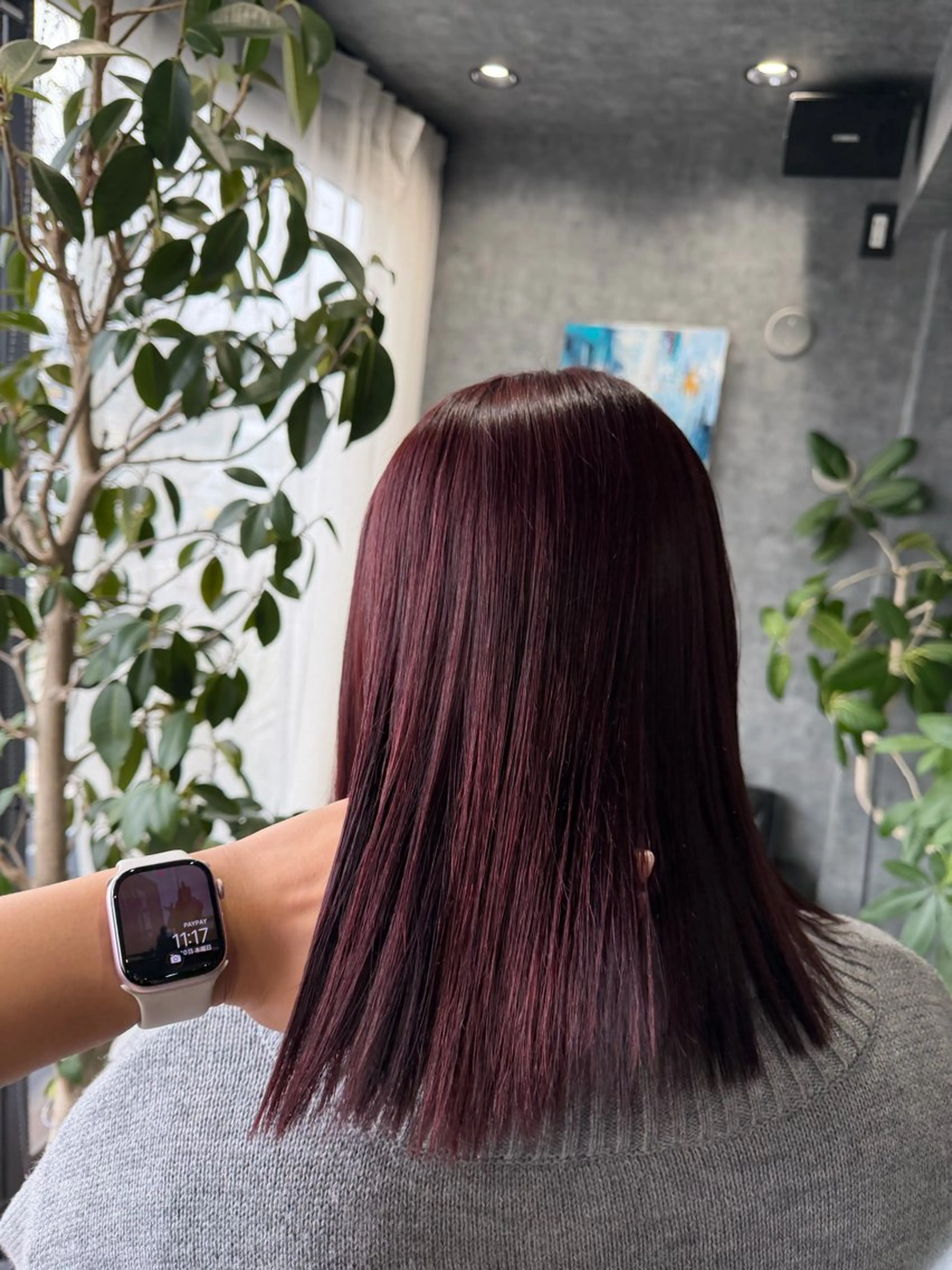 ミディアム カラー glac 當田のヘアスタイル