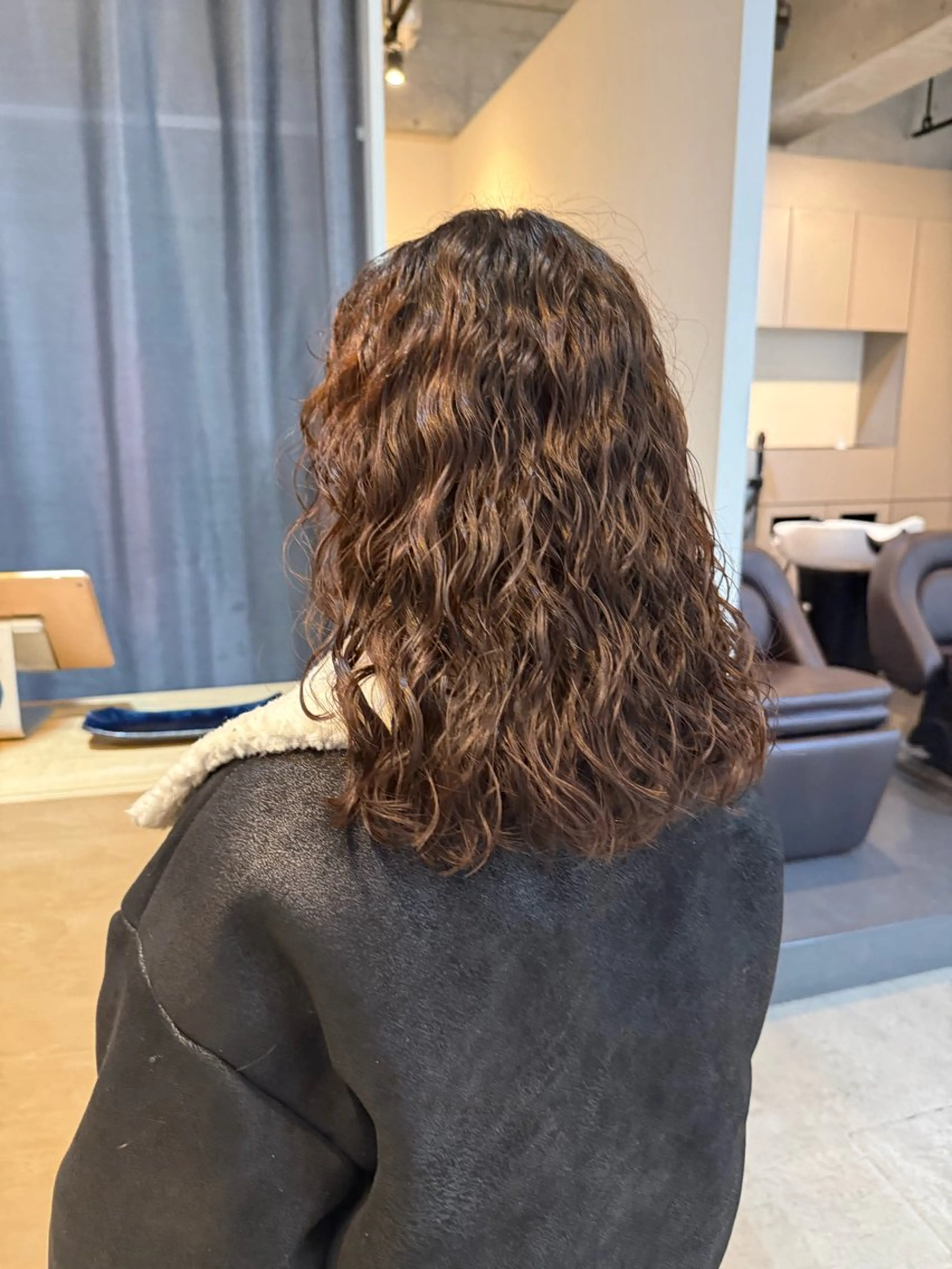 ミディアム デジタルパーマ/ ウェーブパーマ/神野のヘアスタイル