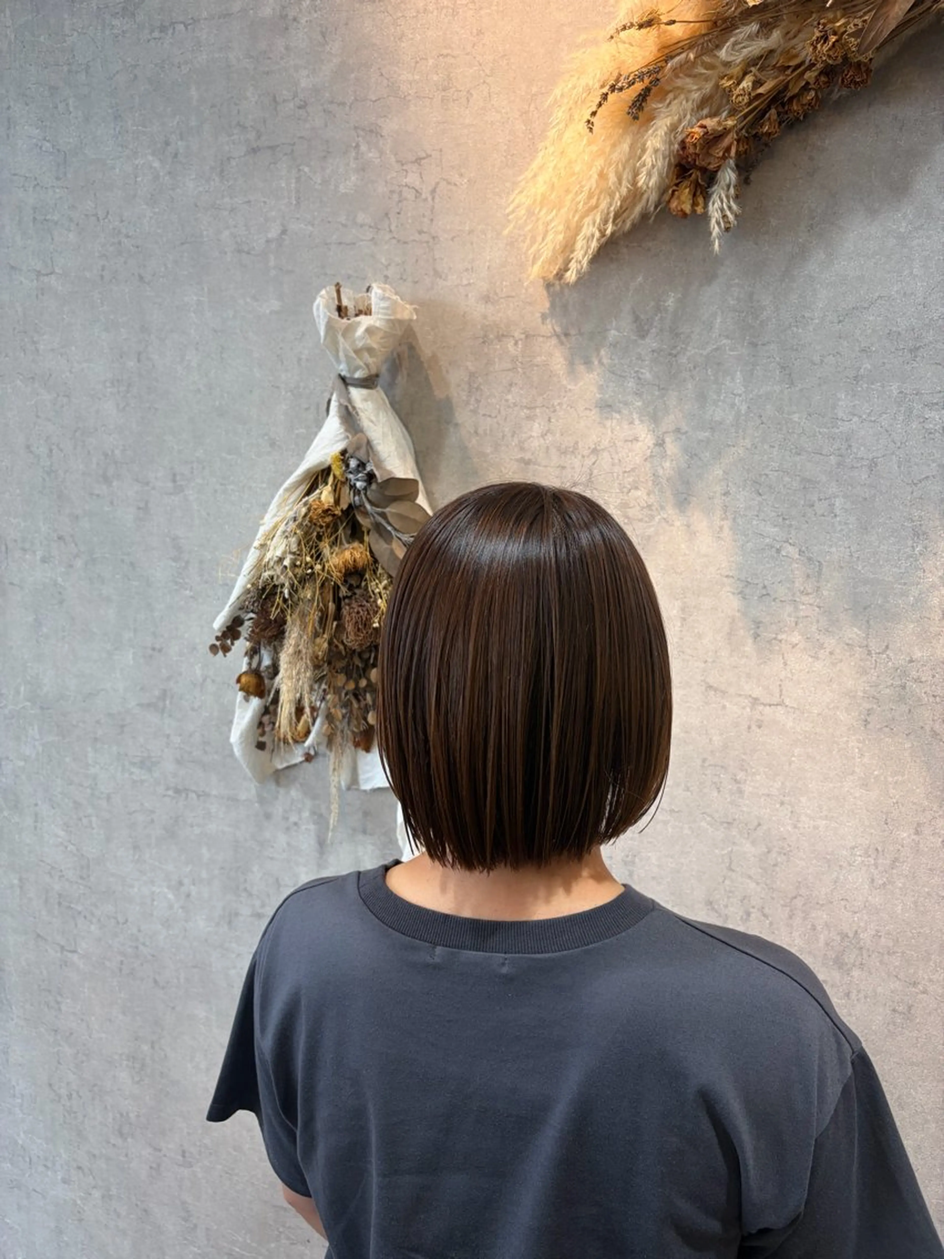 ショート カット 縮毛矯正 艶髪/透明感カラー 下山 萌華のヘアスタイル