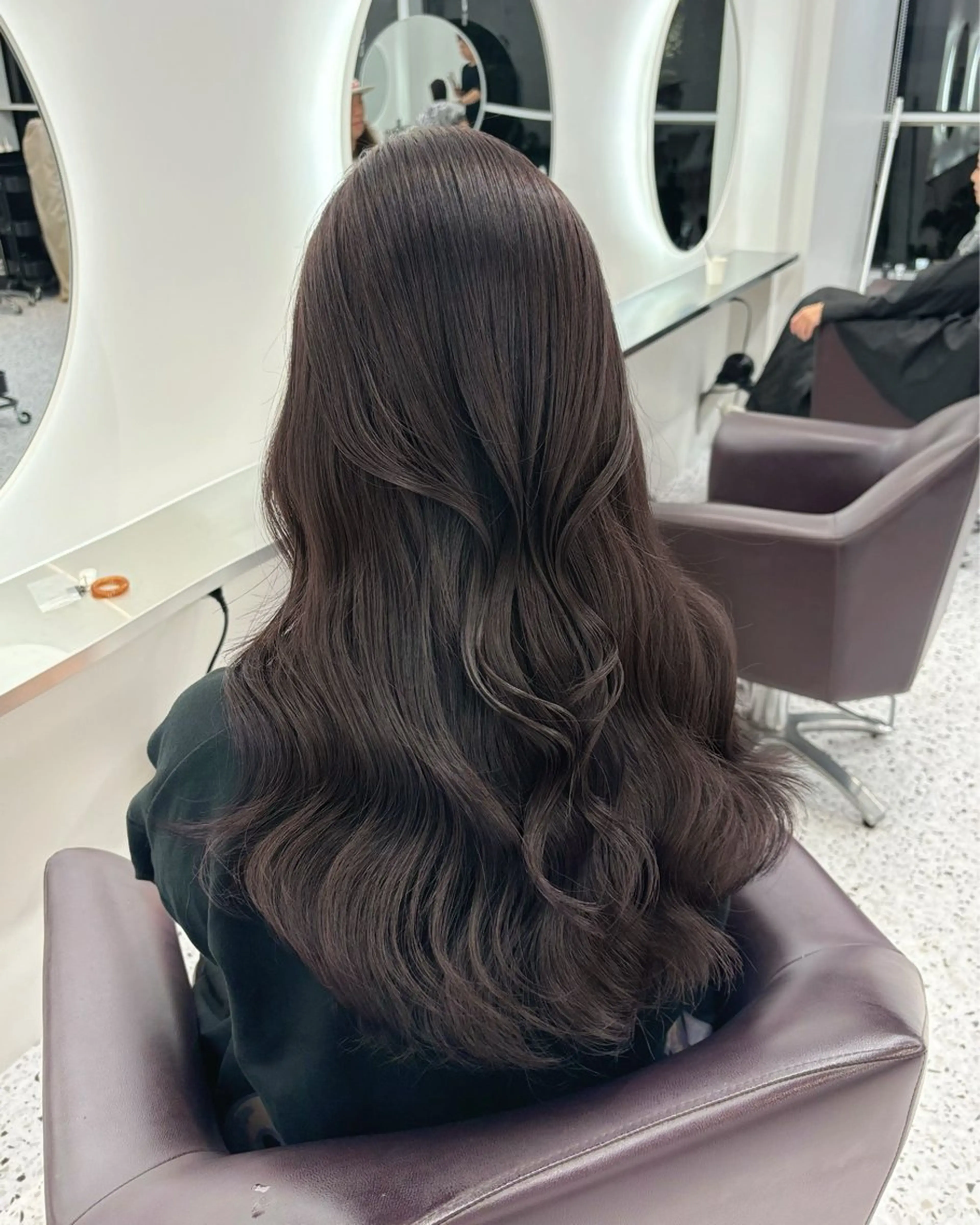 ロング カラー パーマ ヘアアレンジ グレージュ ラベンダーカラー ラベンダーグレージュ ラベンダーグレー 🌸グレージュ/ ベージュ🌸yutaのヘアスタイル