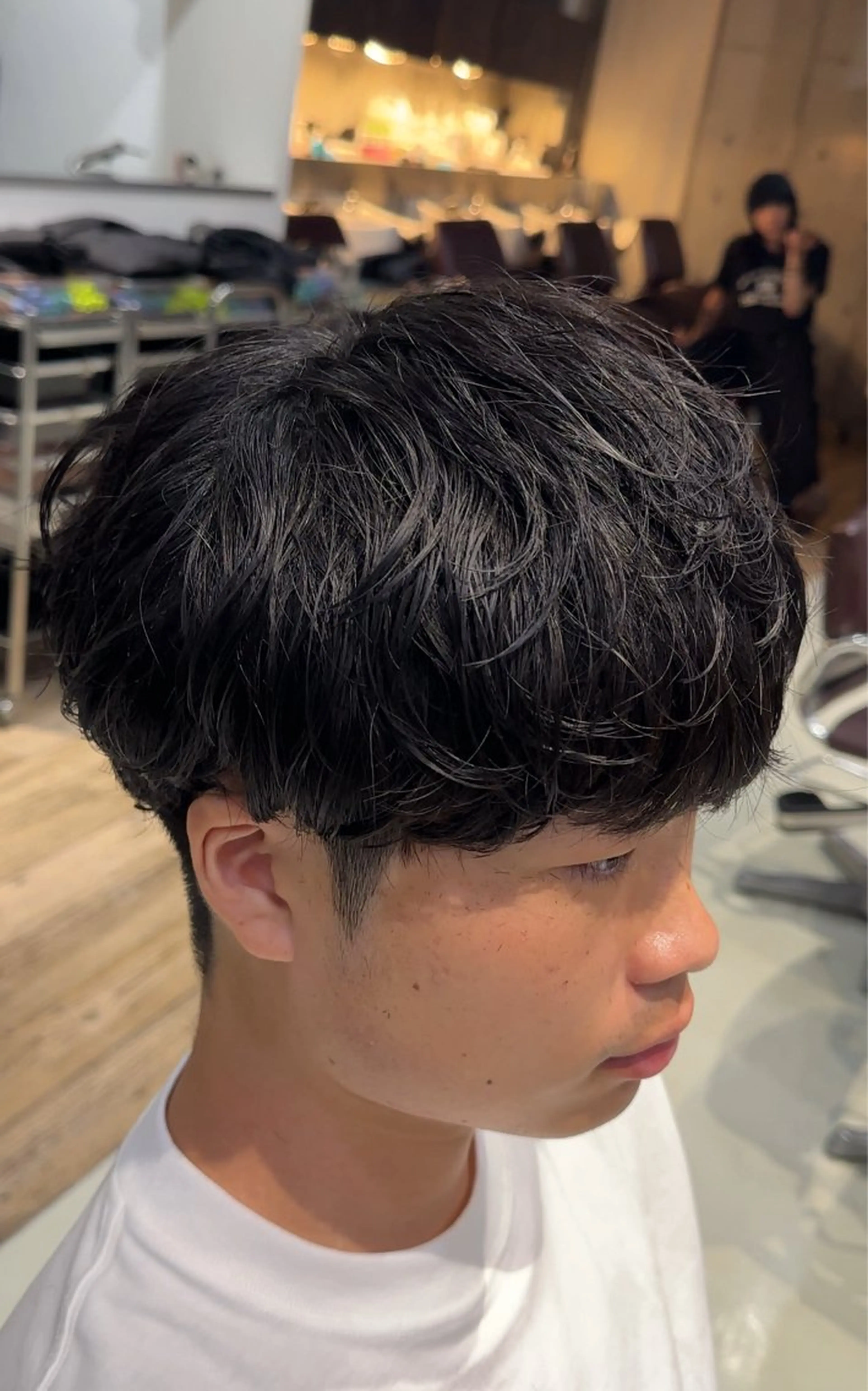 ショート パーマ メンズ メンズパーマ カット fifth原宿 今村圭一のヘアスタイル