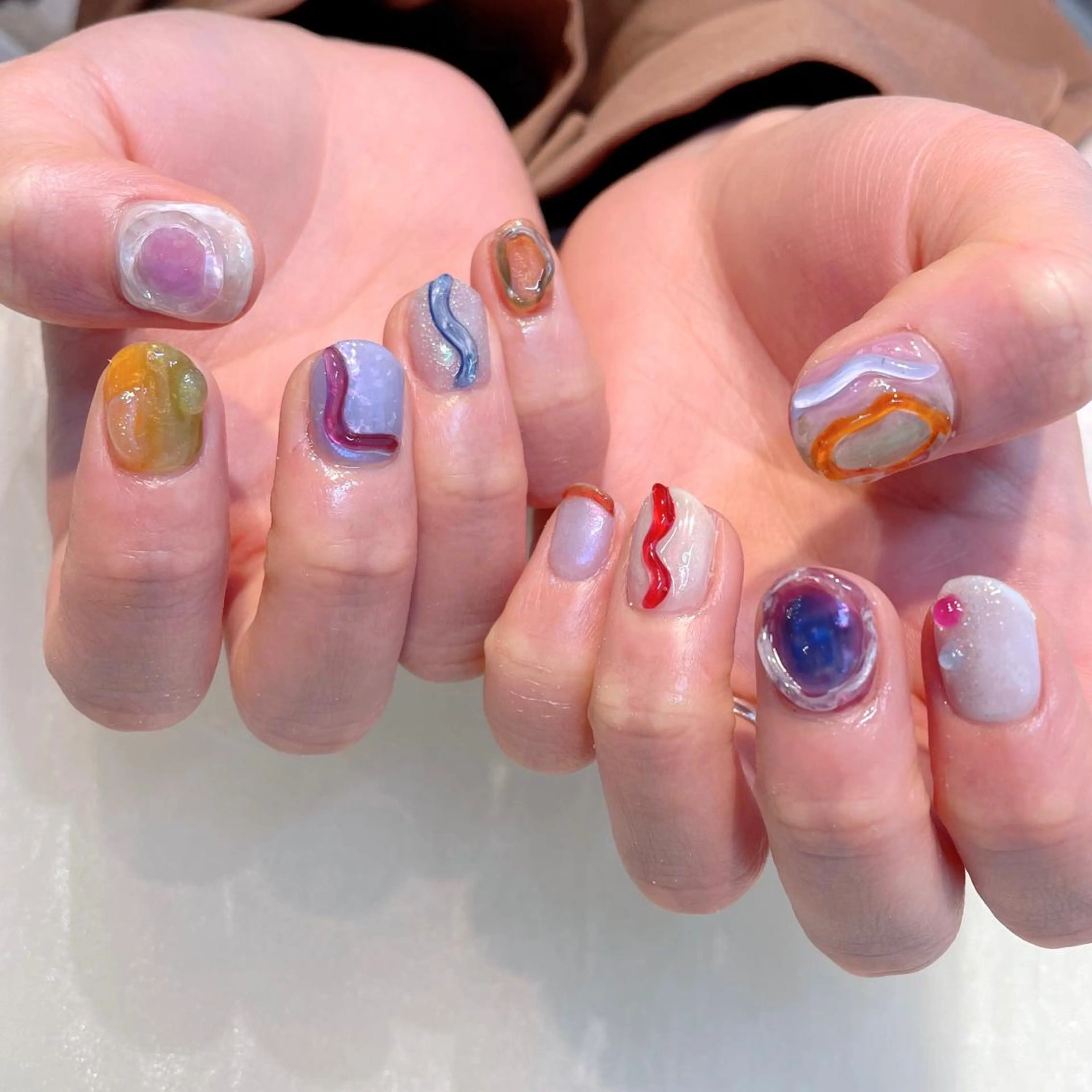 ネイル ハンドネイル 新井 ひなののネイルデザイン