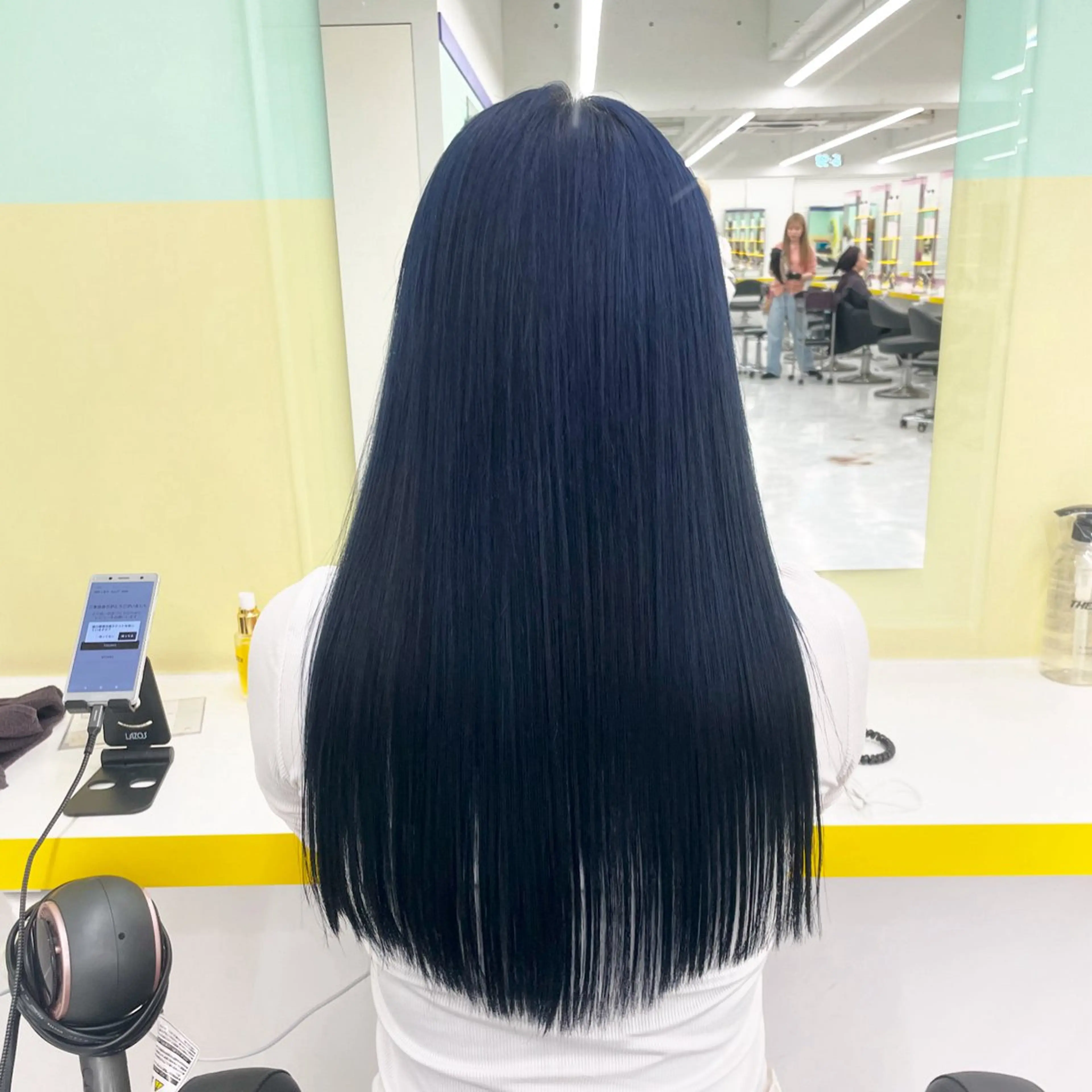 ロング カラー ヘアカラー トリートメント ヘッドスパ ヘアセット 🦋色落ち綺麗カラー メンズYUZU🦋‪のヘアスタイル