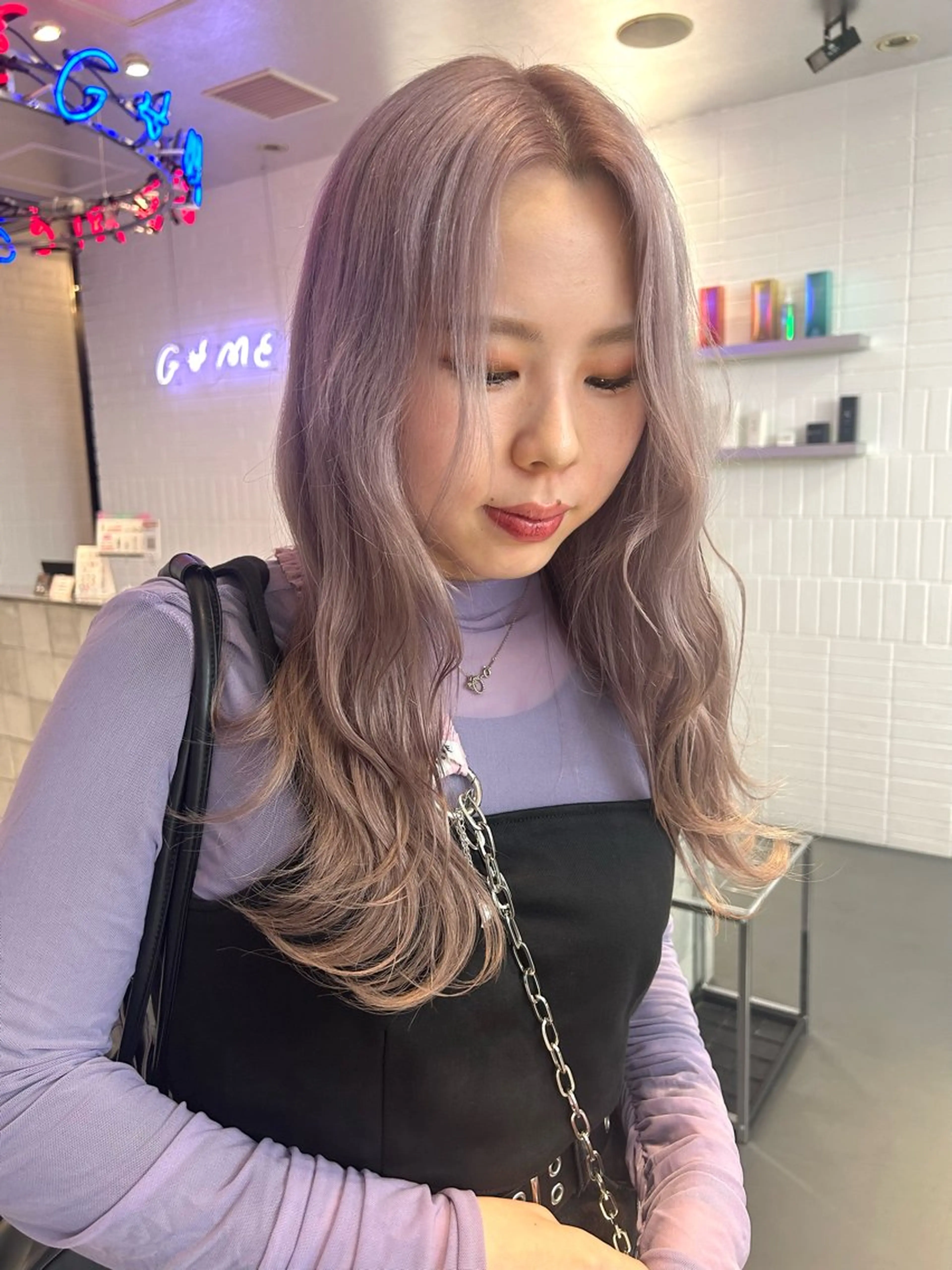 カラー 🤍垢抜け♡透明感 カラーmoeka🤍のヘアスタイル