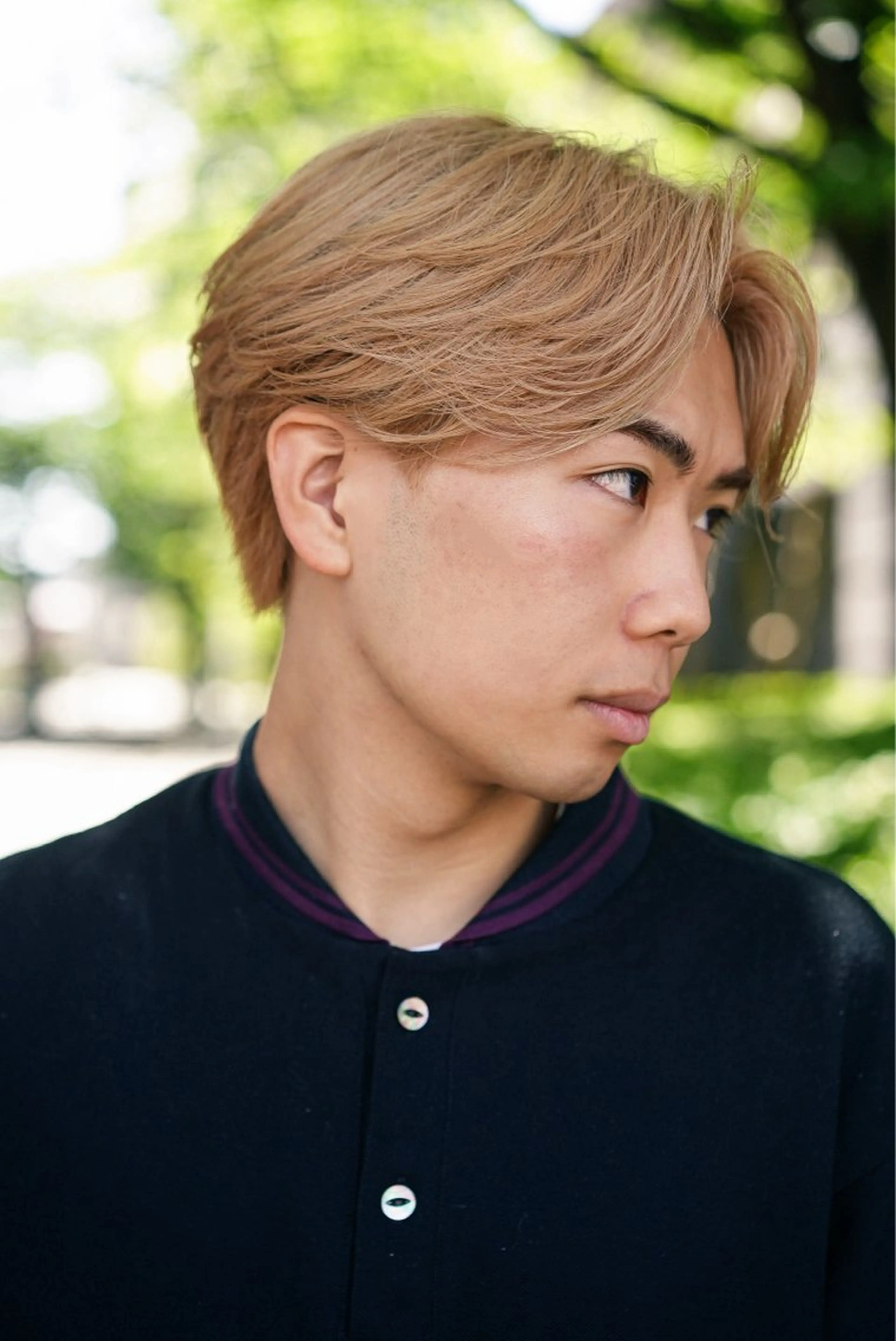 ミディアム カラー メンズ メンズハイトーン ハイトーンカラー カット ヘアカラー spin-off shift所属・メンズ特化美容師 /たけしのヘアスタイル