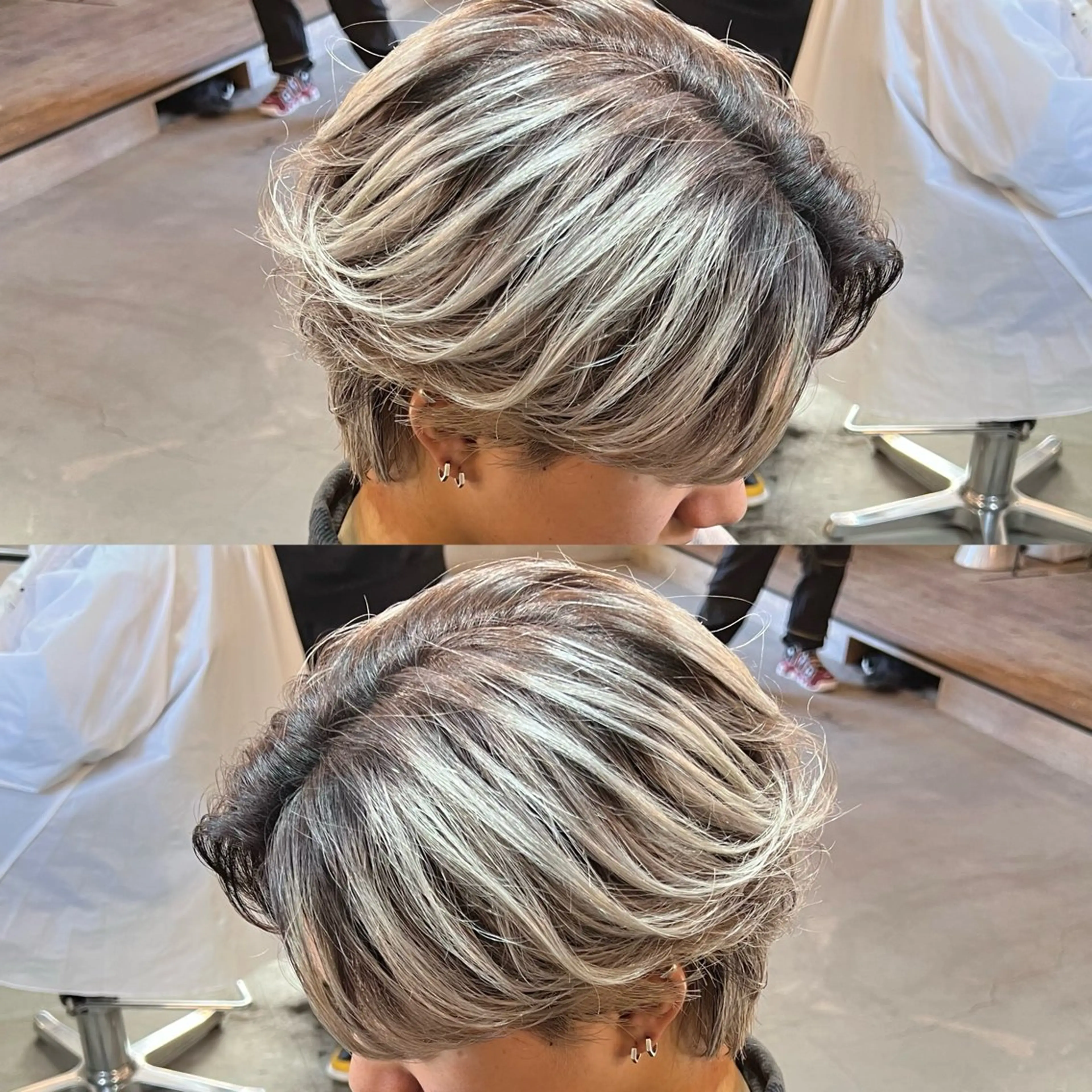 ミディアム カラー メンズ センターパート職人 店長/TSUBASAのヘアスタイル