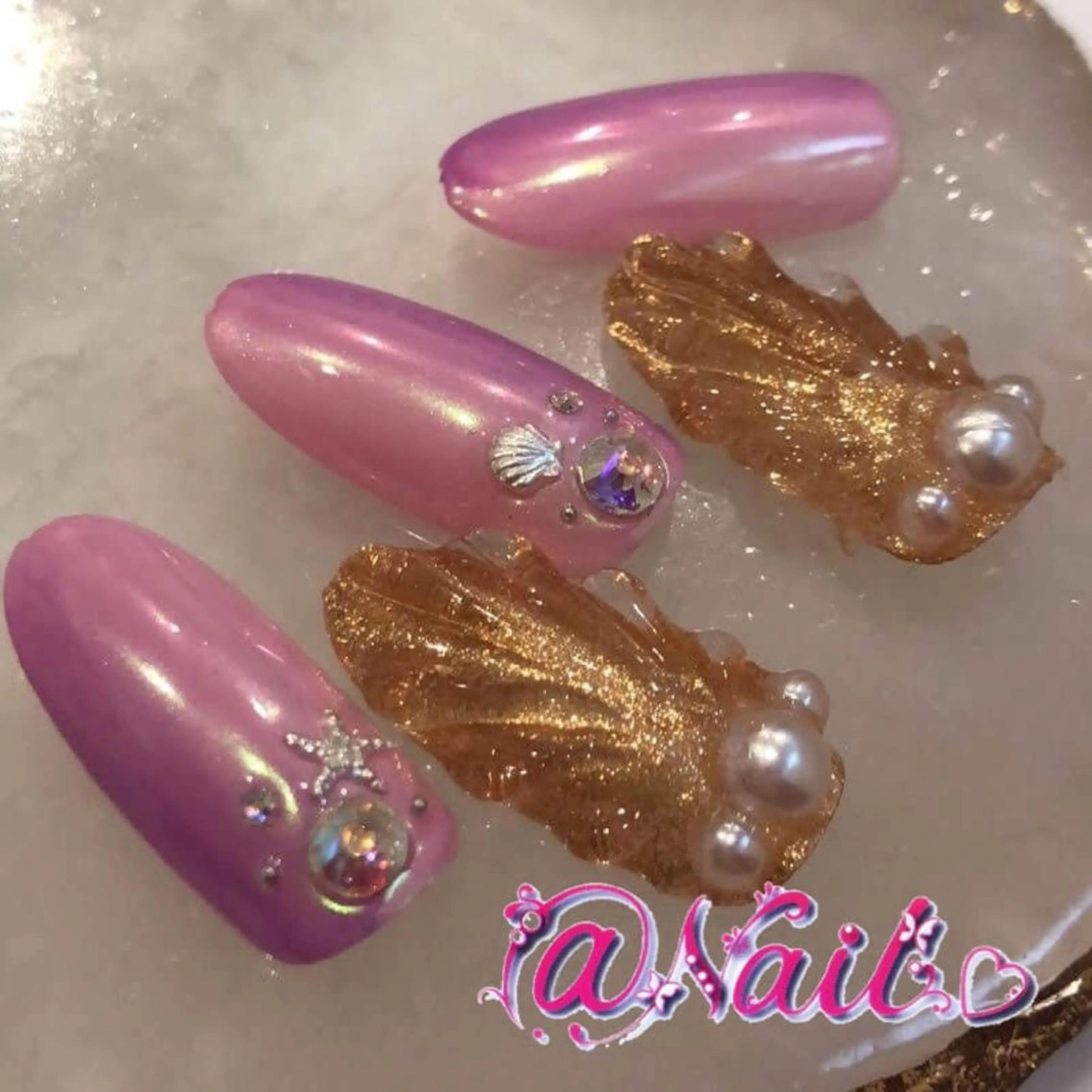 ネイル ネイルチップ 小尾 栞のネイルデザイン