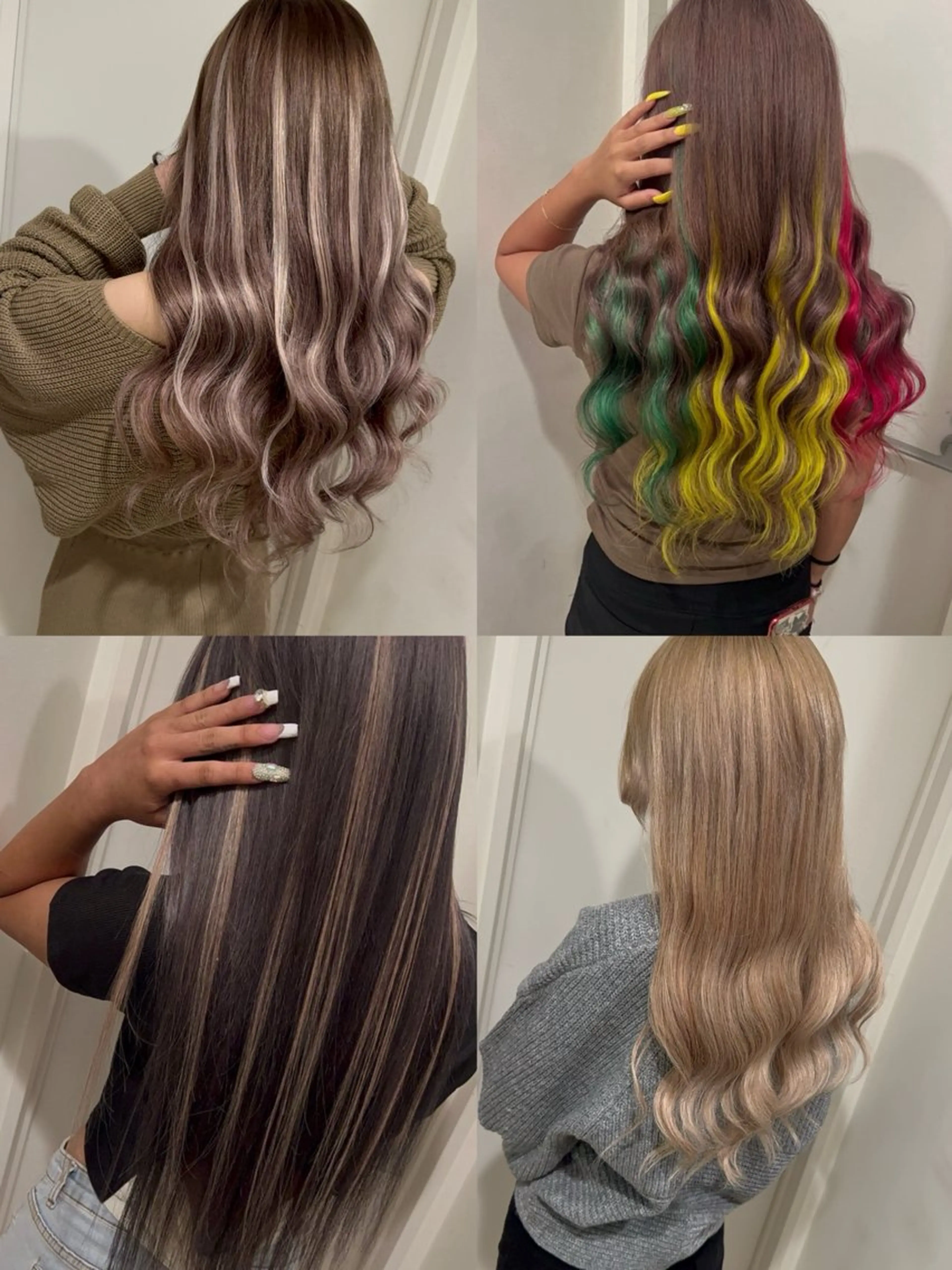 セミロング カラー 🔥ハイトーンカラー ギャルNAOKI🔥のヘアスタイル