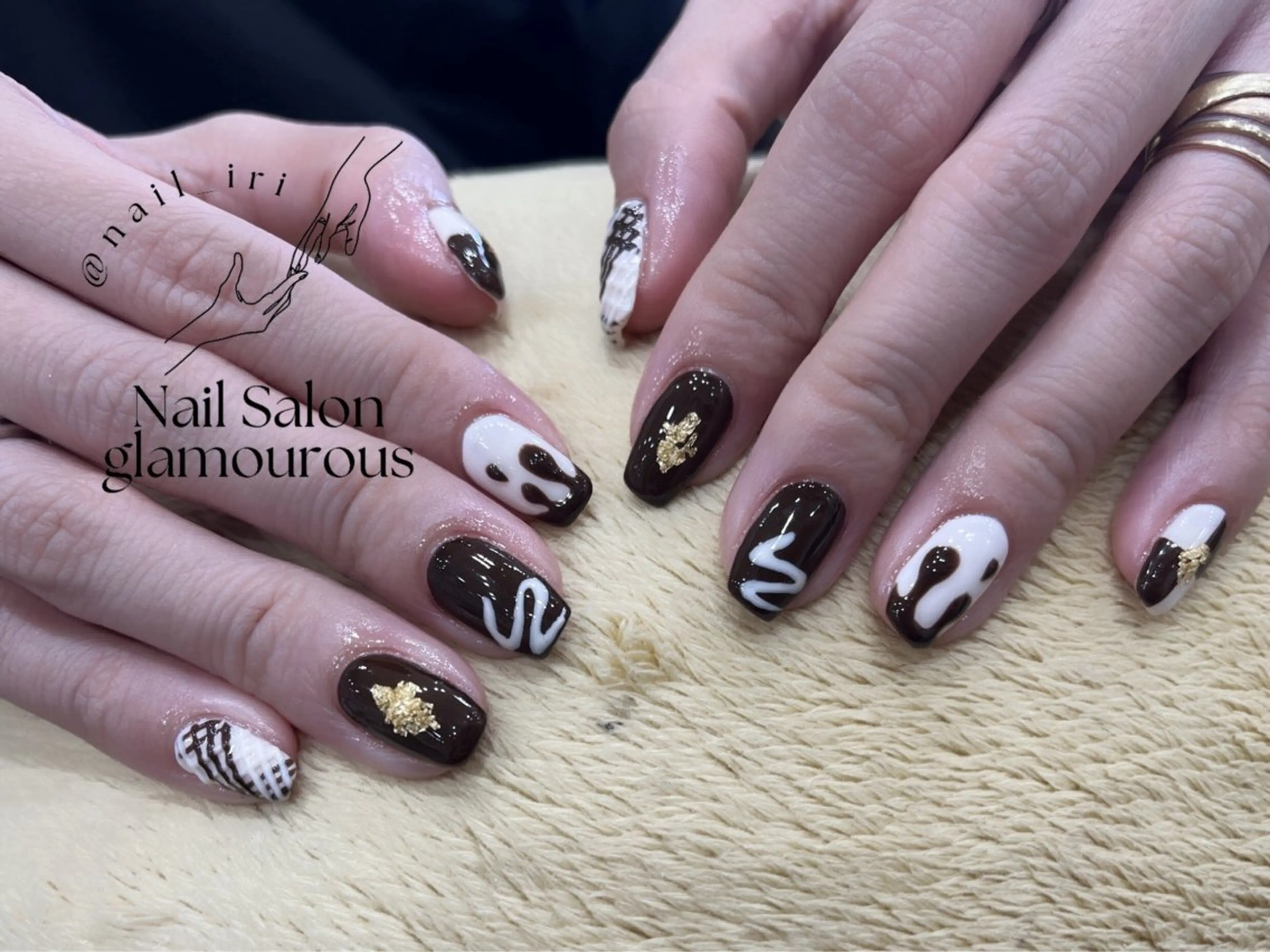 ネイル 持ち込み ハンドネイル 中川 愛理のネイルデザイン