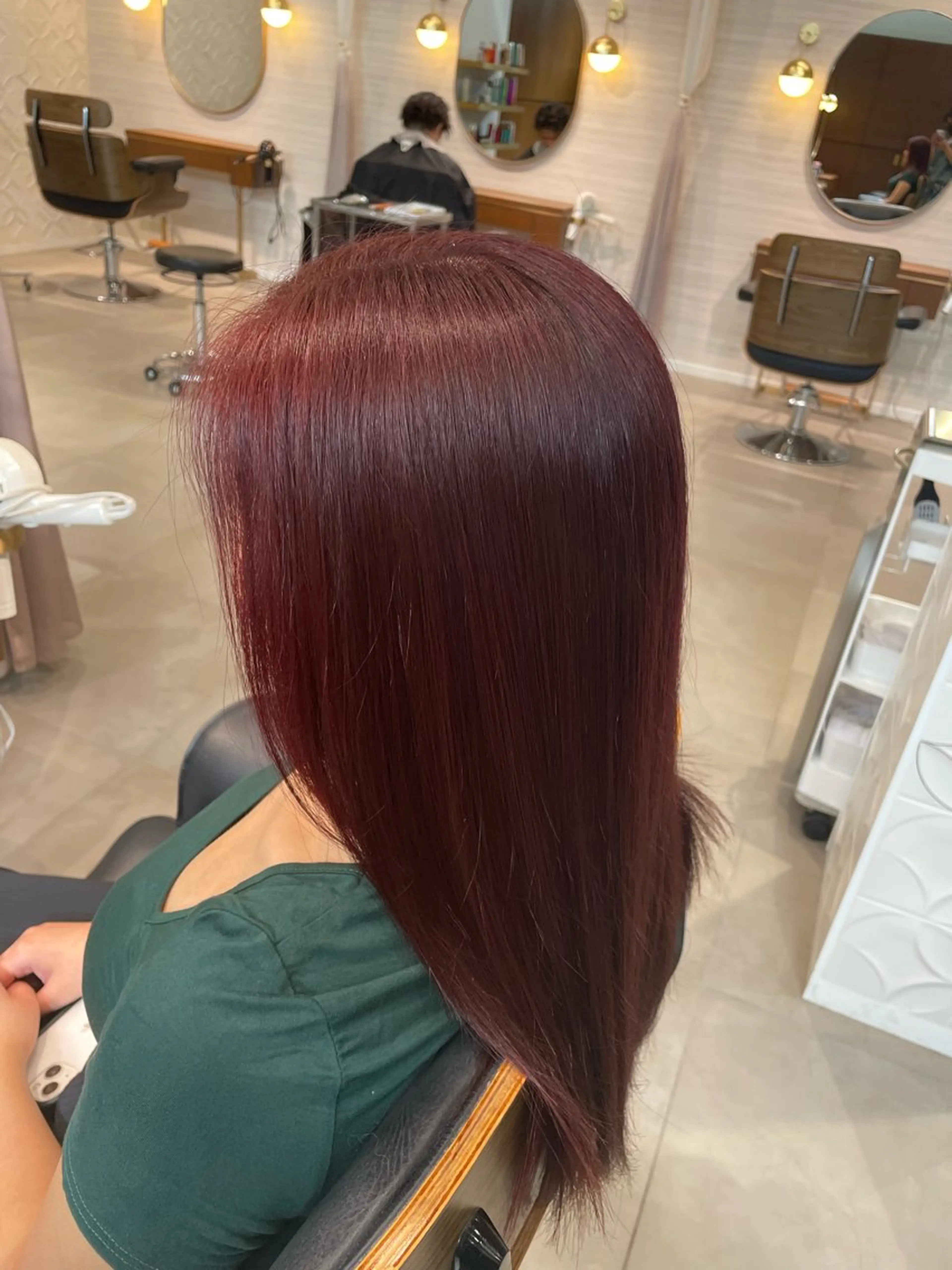 セミロング ハイトーンカラー 縮毛矯正/ジャックのヘアスタイル