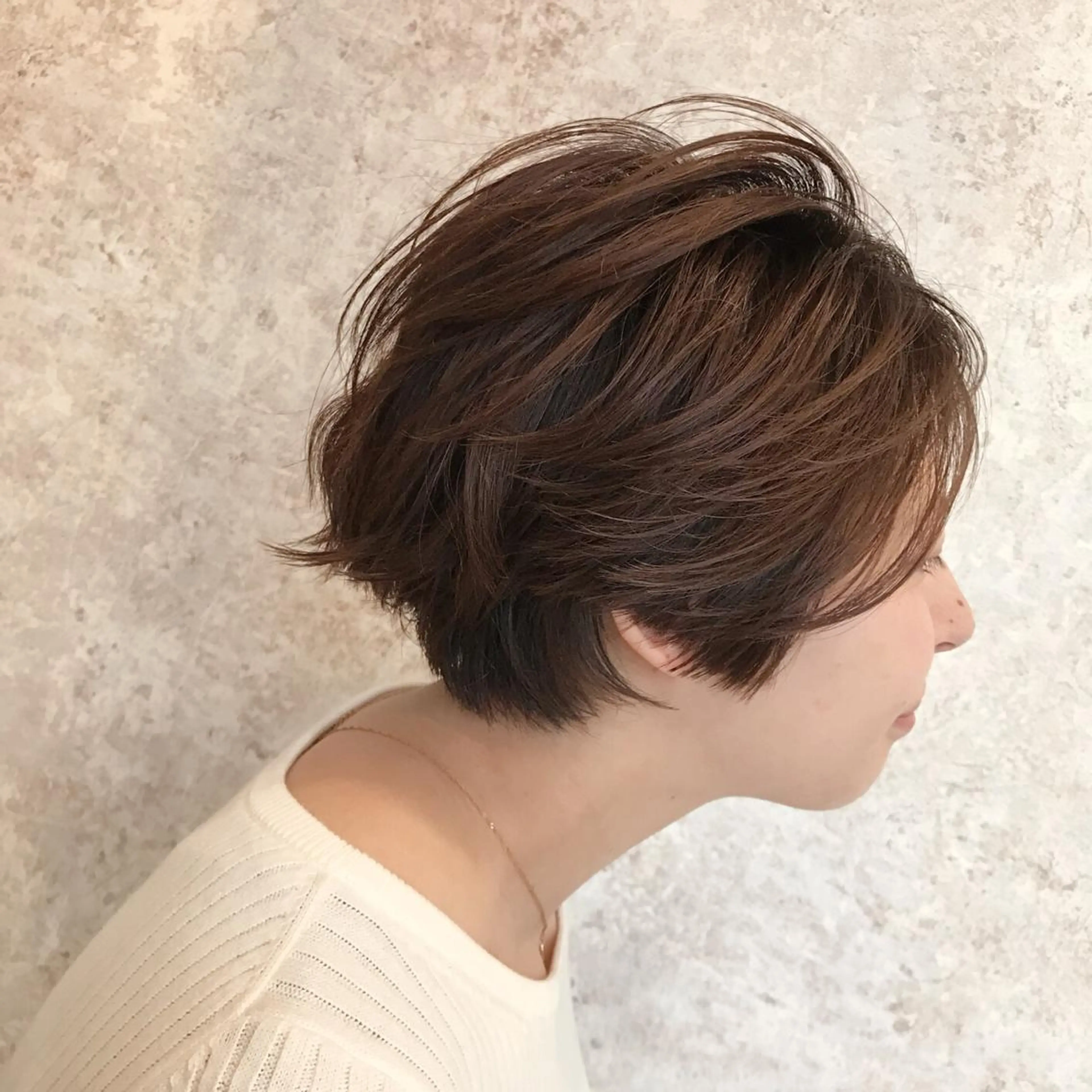 ショート カラー ショートボブ ボブ ショートヘア HARUNA/ミセス 大人ショートヘアのヘアスタイル
