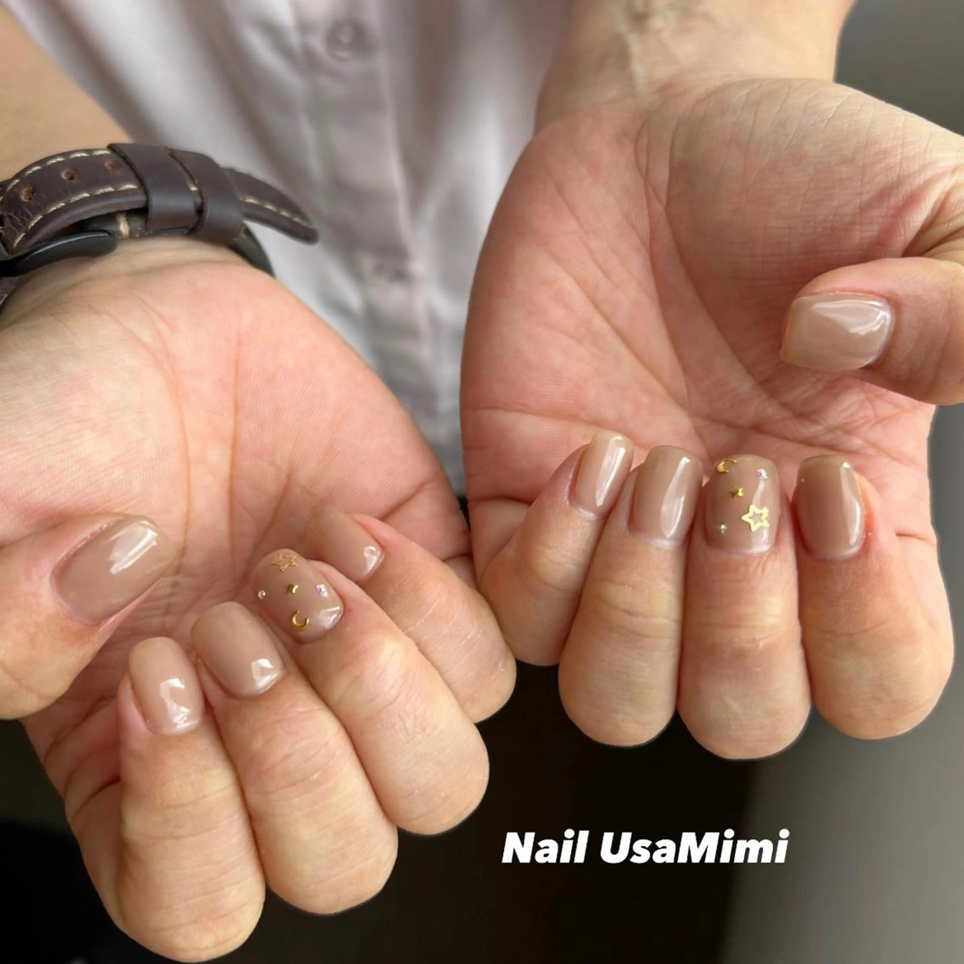 ネイル クリアネイル フットネイル ジェルネイル マグネットネイル 持ち込み 本町ネイルNail UsaMimiのネイルデザイン