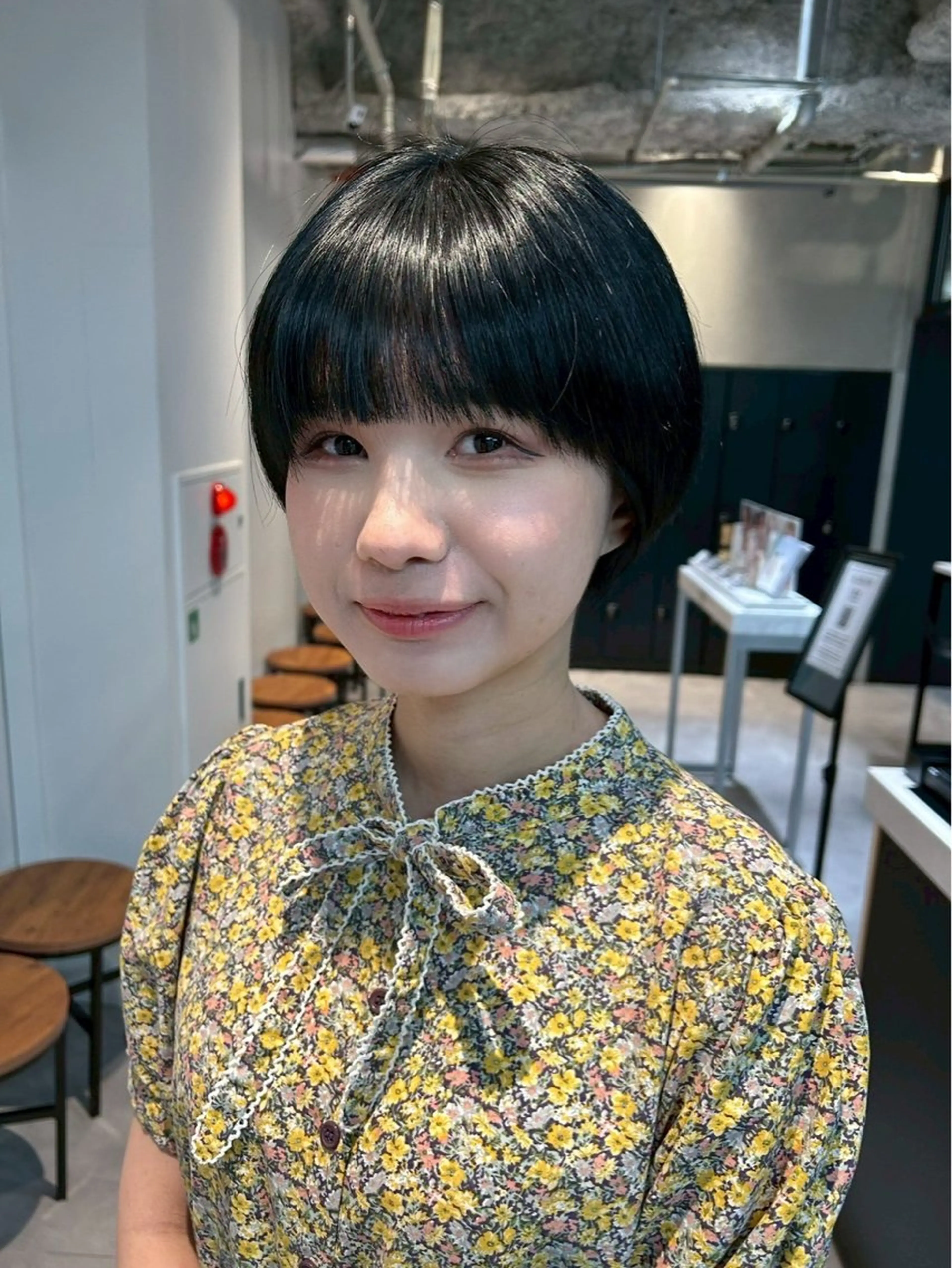 ショート 学生 ショートヘア 横田 七美のヘアスタイル