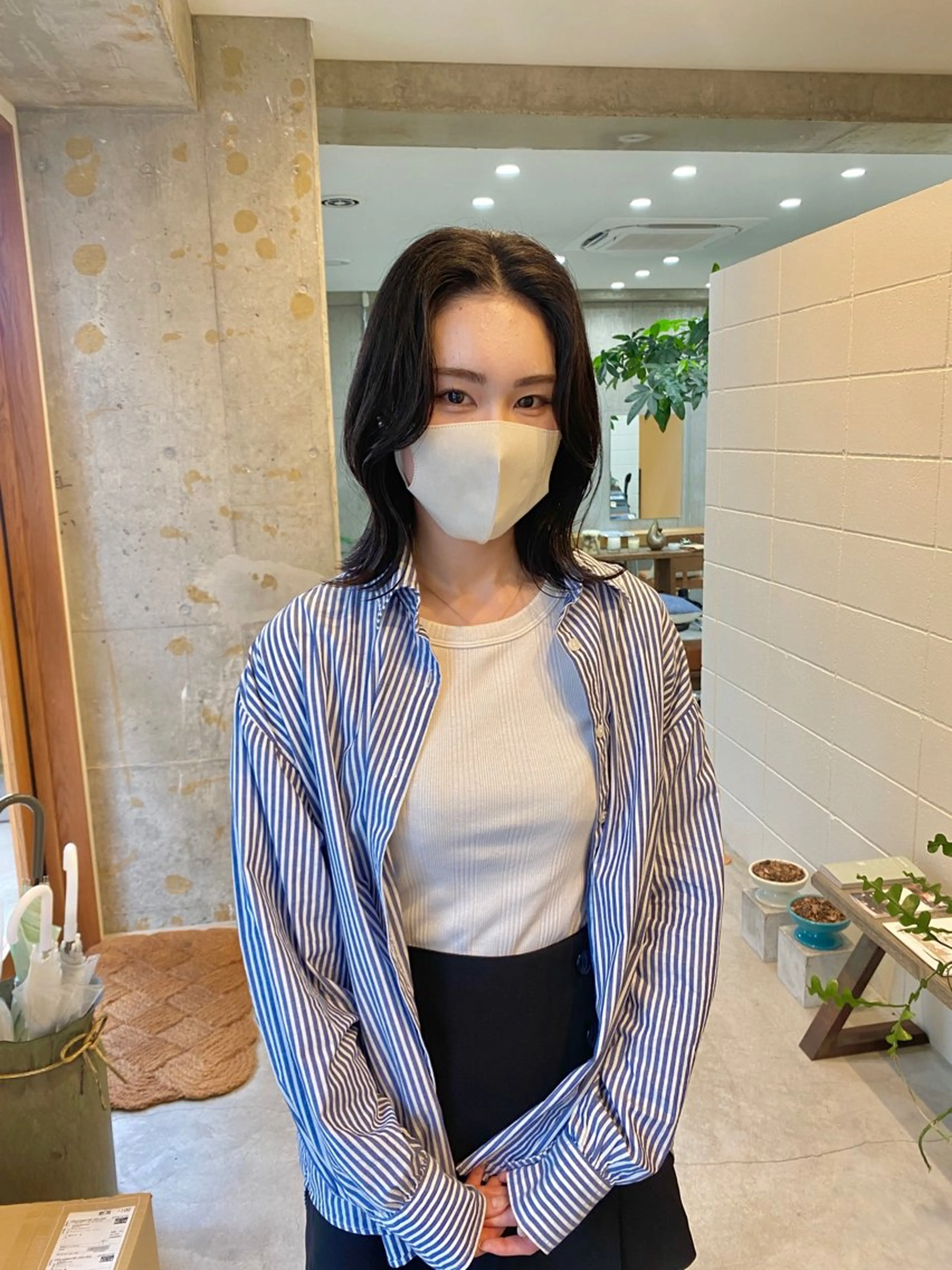 ミディアム カラー くびれヘア 顔まわりレイヤー レイヤーカット トリートメント 🌷Asuka /レイヤーカット🌷のヘアスタイル