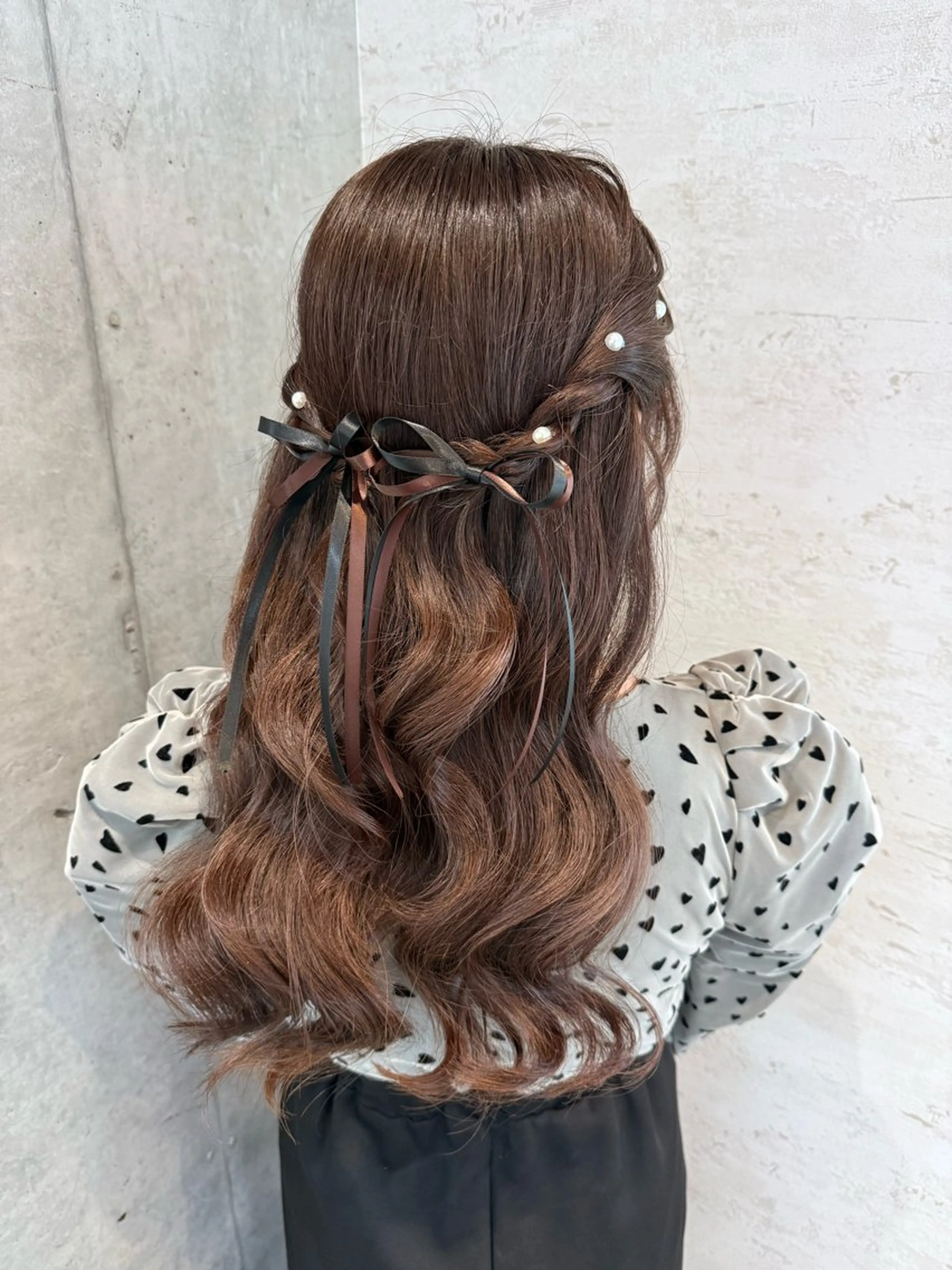 ロング ヘアアレンジ 女性に人気♪ はやしほのかのヘアスタイル