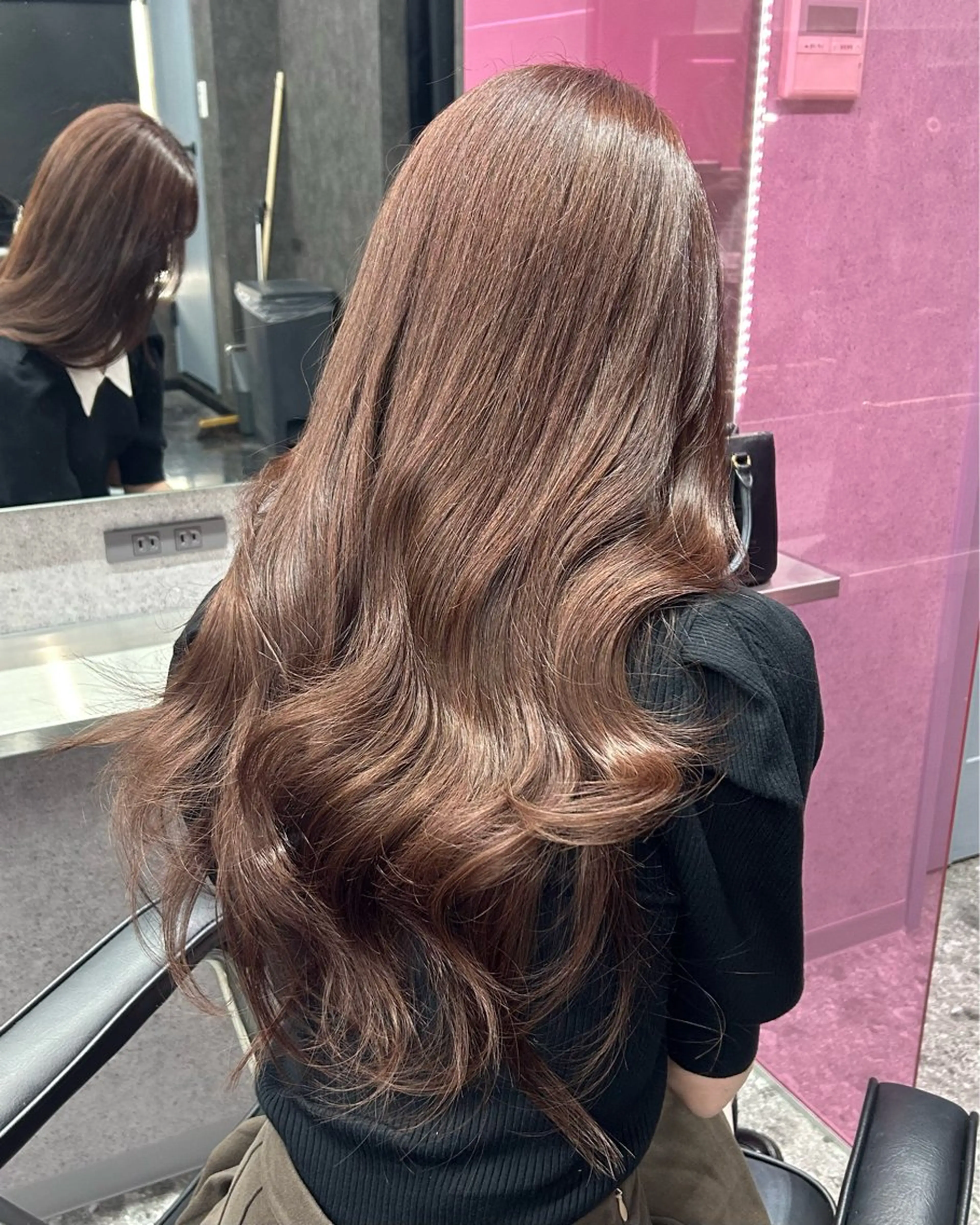 ロング カラー エクステ ヘアカラー エクステ nanaka 🤍韓国ワンホンヘアのヘアスタイル