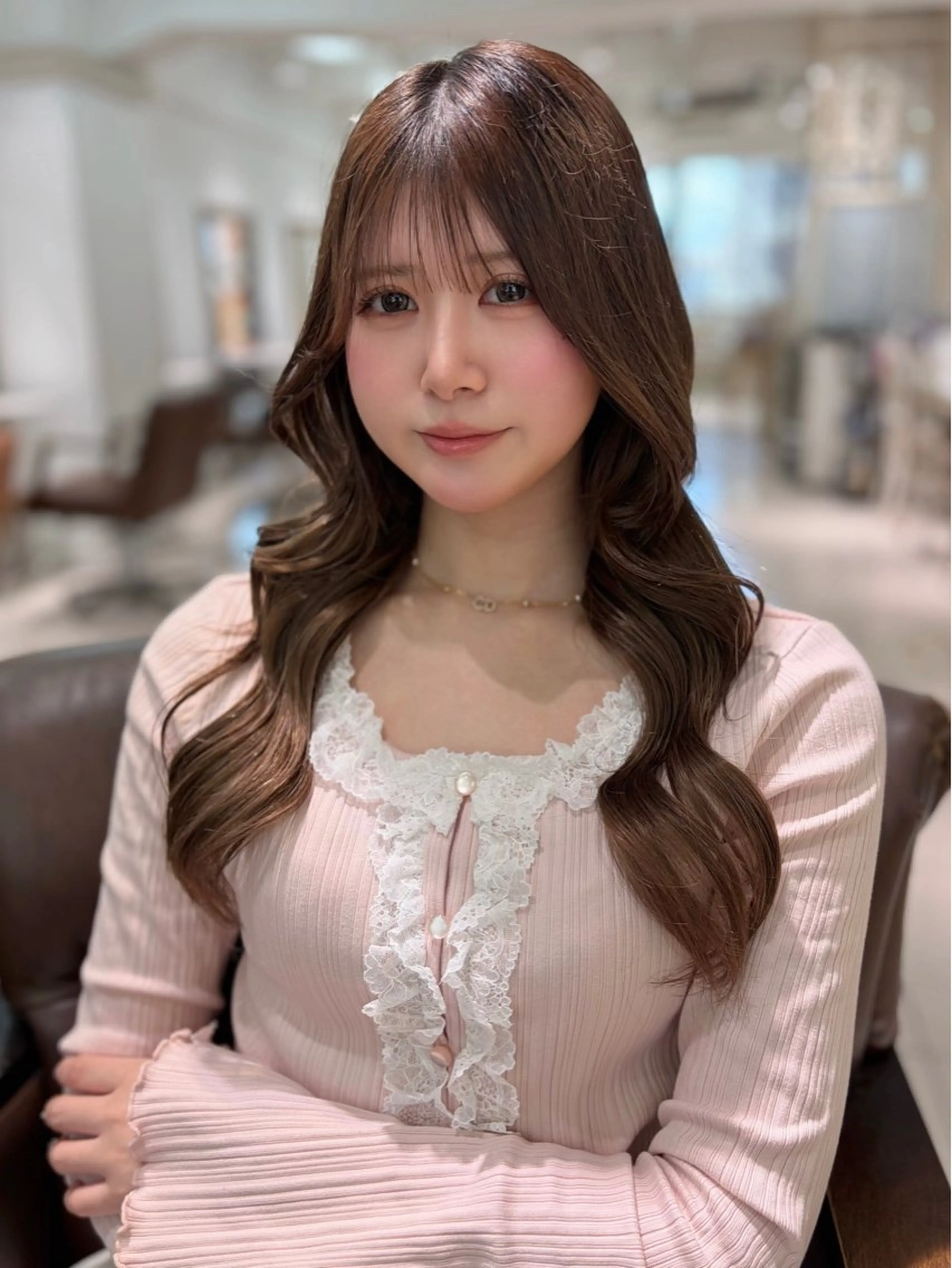 ロング カット ヘアカラー 髪質改善🫧透明感 カラー💞はな🎀のヘアスタイル