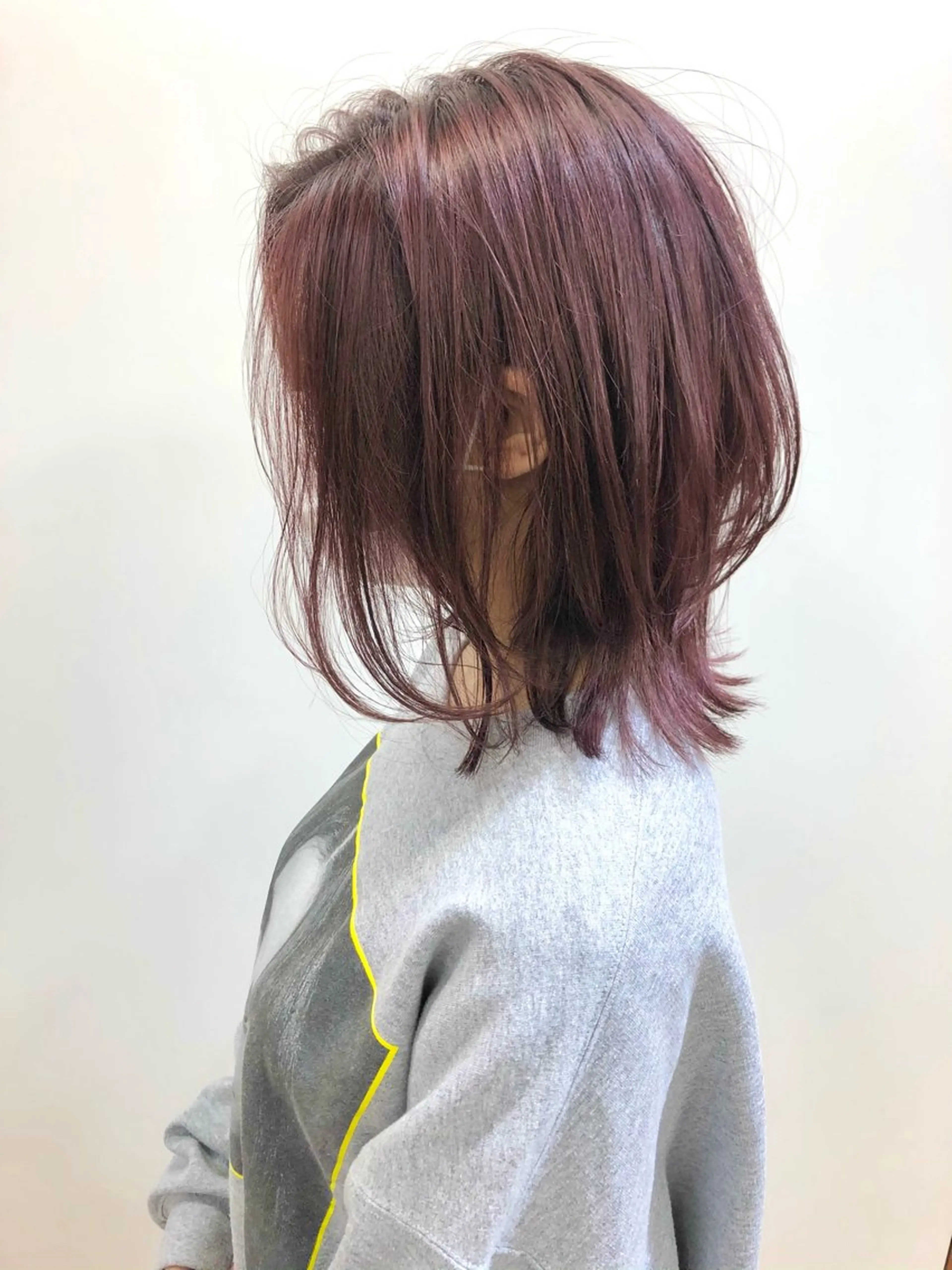 ミディアム カット ヘアカラー トリートメント 渋谷/ボブ /艶髪/エイナガのヘアスタイル