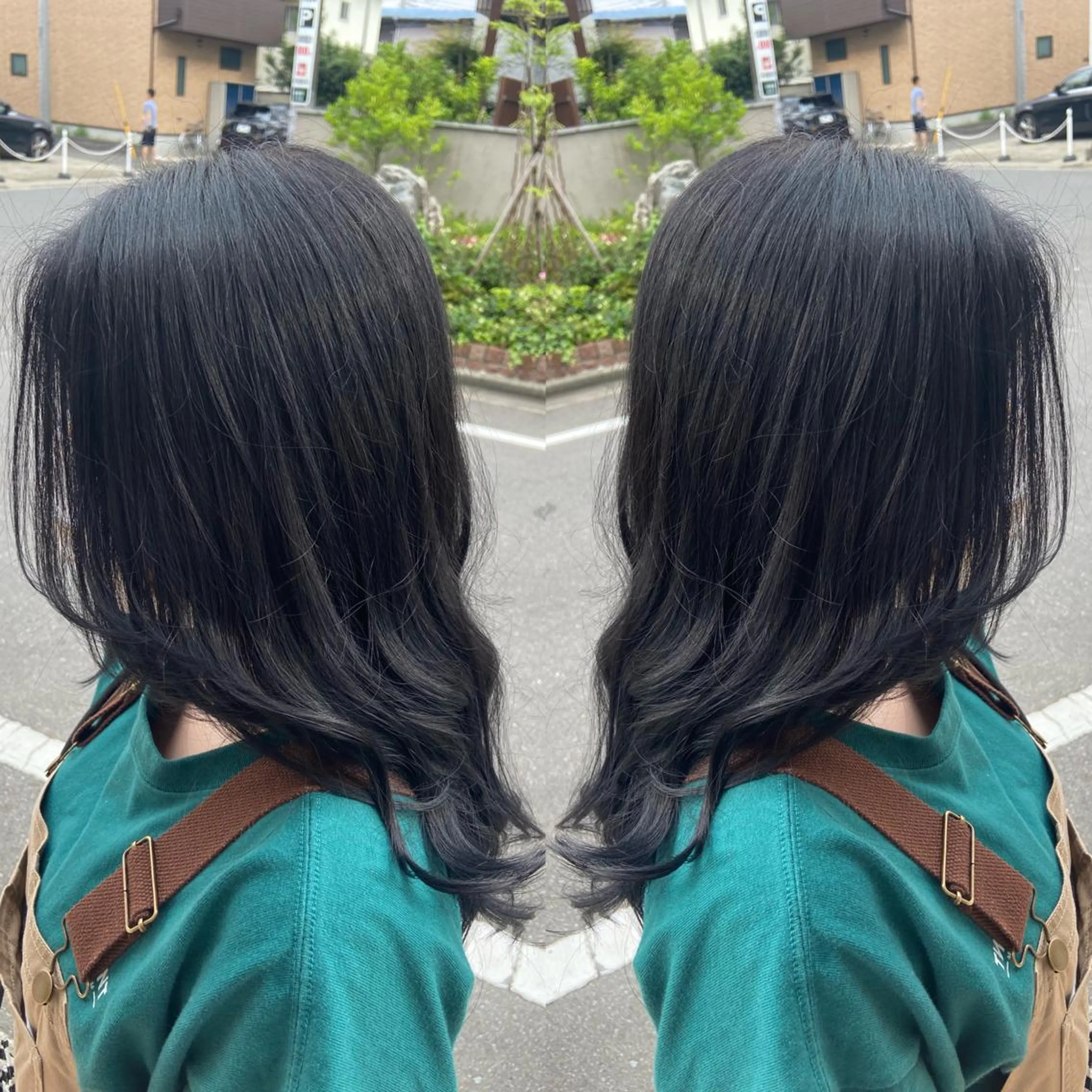 ミディアム カラー 🪼高評価🪼 💎柴崎の藤咲💎のヘアスタイル