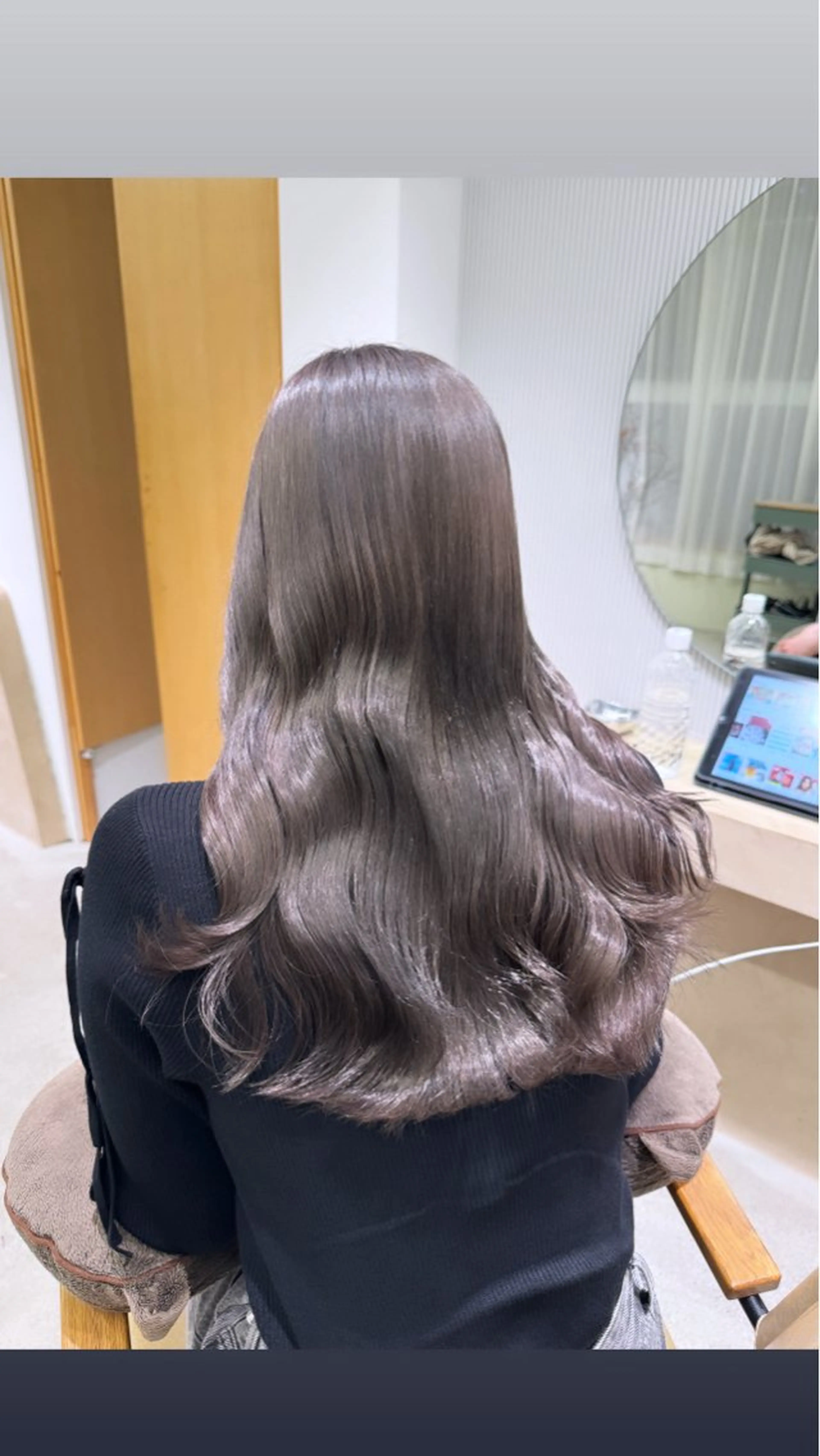 カラー ブリーチ 落合しほ/韓国ヘア/ 髪質改善/縮毛矯正のヘアスタイル