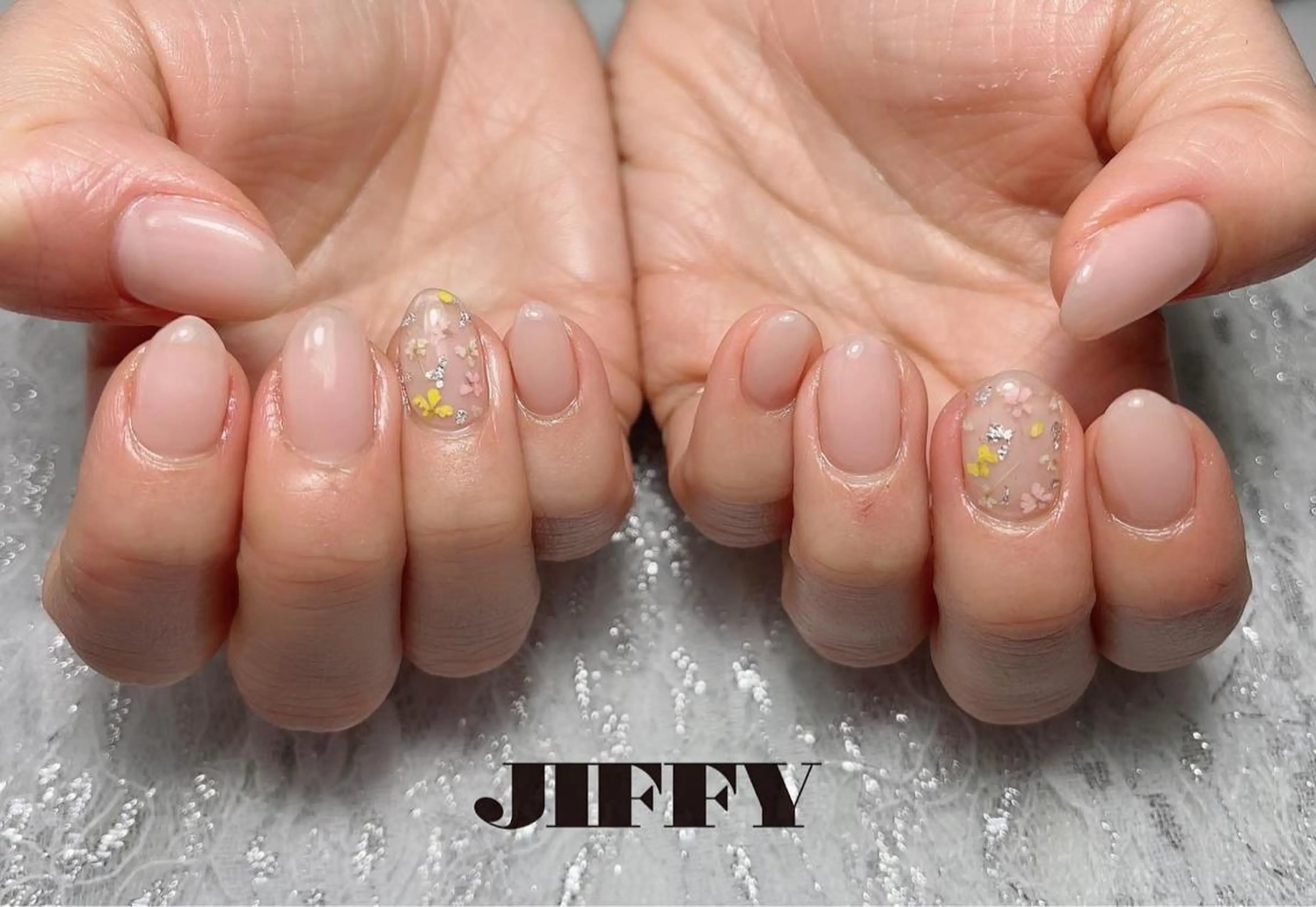 ネイル フラワーネイル JIFFY nailstudioのネイルデザイン