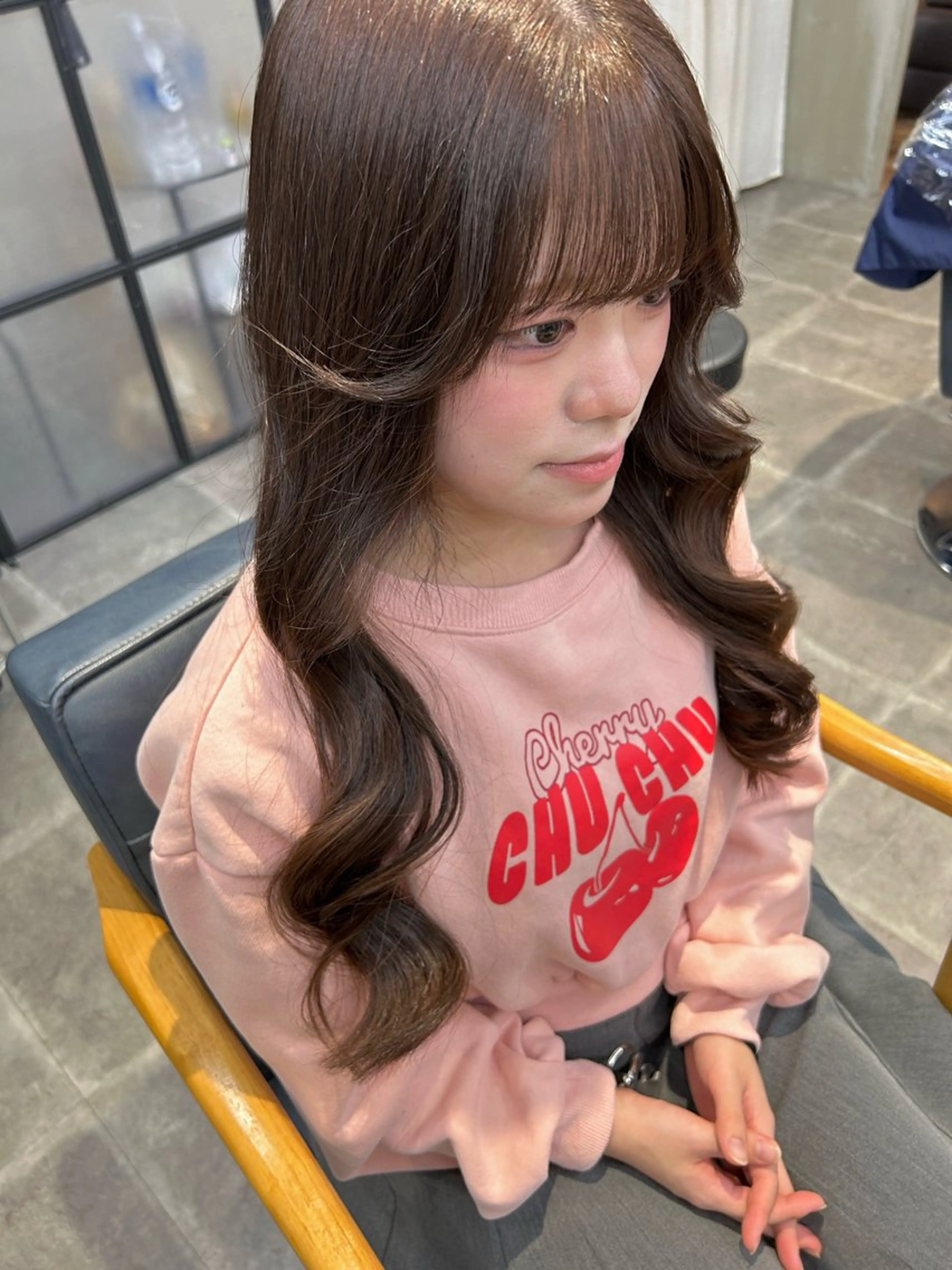 ロング カラー カット ヘアカラー トリートメント newi梅田🫧韓国 ヘア🫧sakiのヘアスタイル