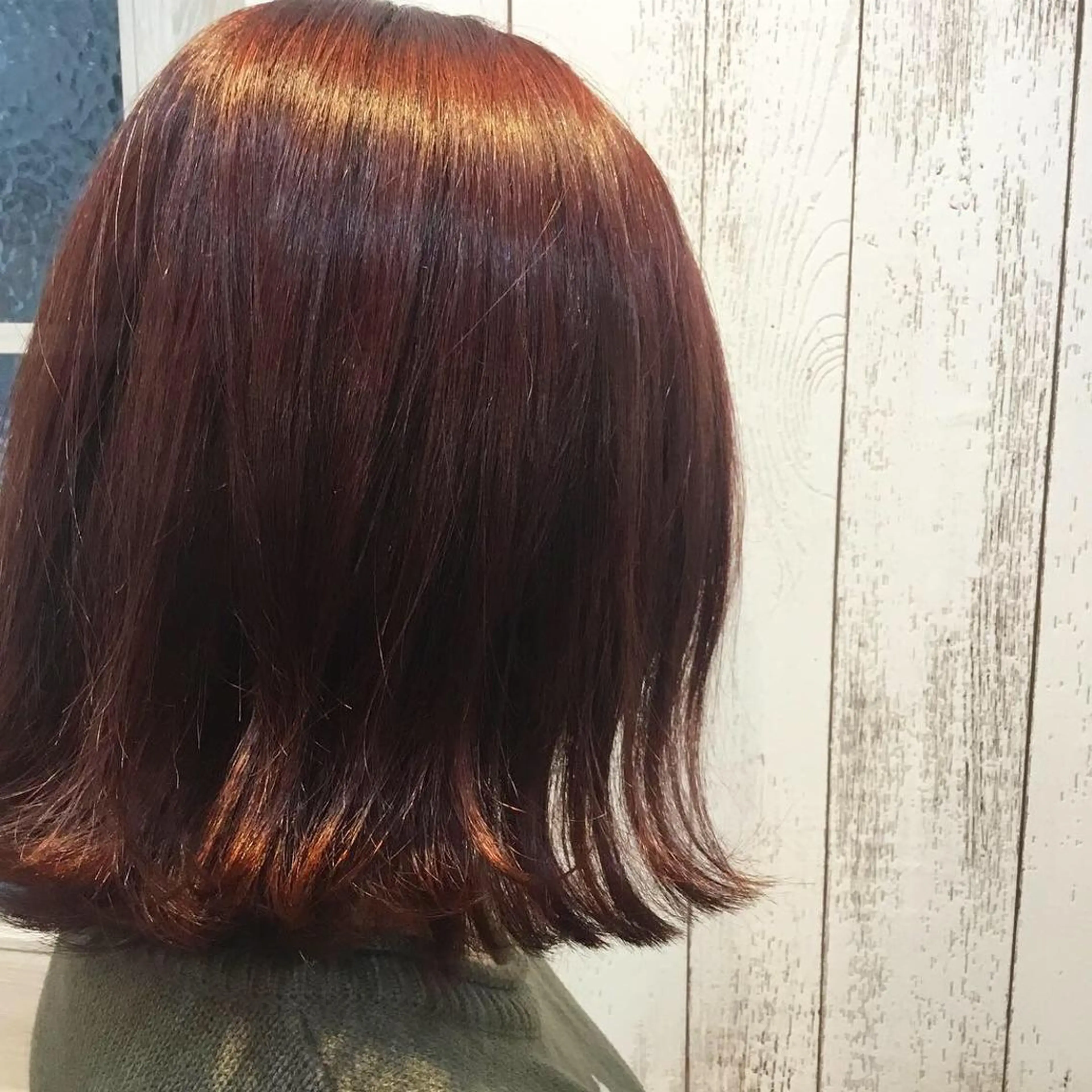 ミディアム カラー 金崎 新吾のヘアスタイル