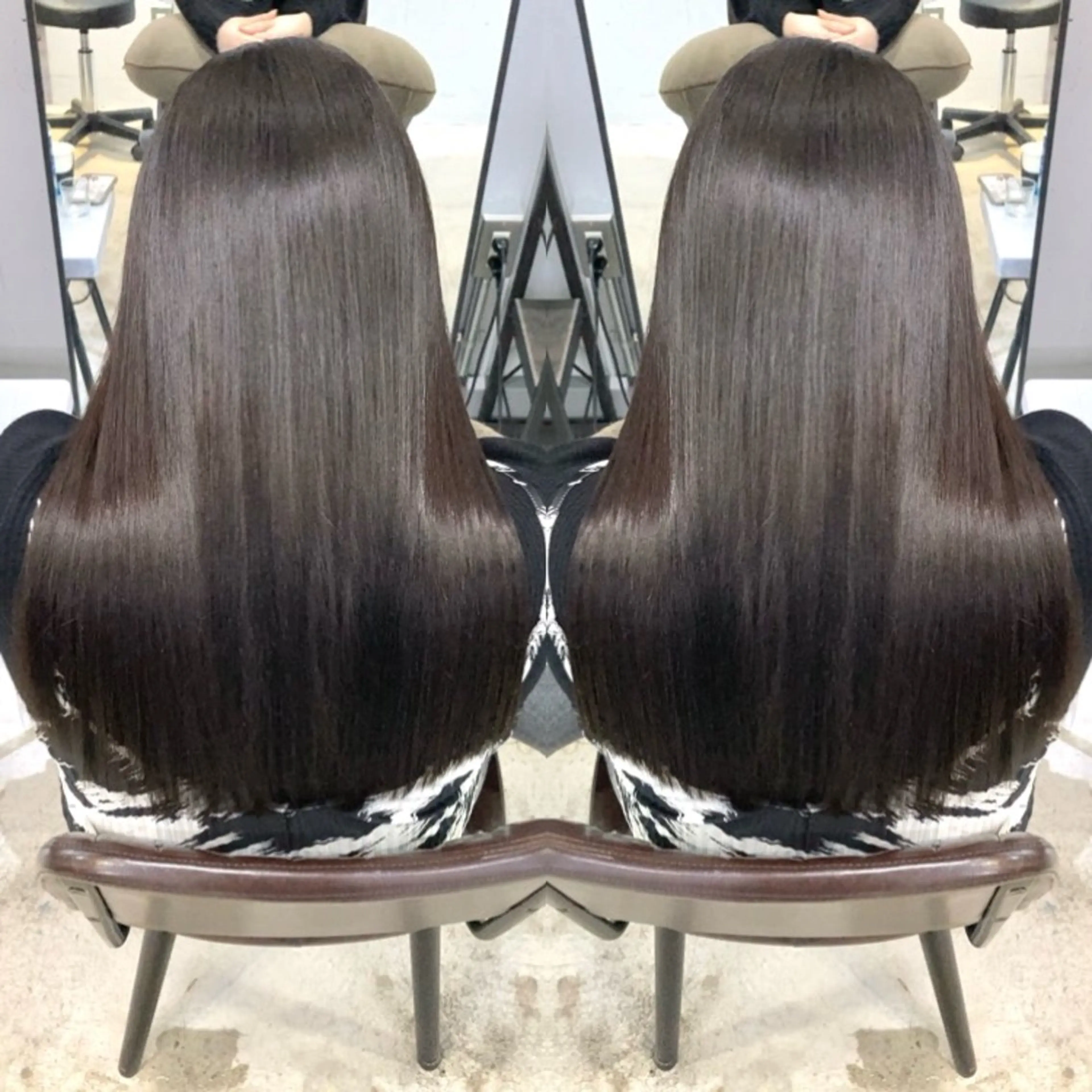 セミロング 伸ばしかけ 髪質改善 縮毛矯正 トリートメント カット 縮毛矯正 トリートメント lok[ロク] 高田馬場のヘアスタイル