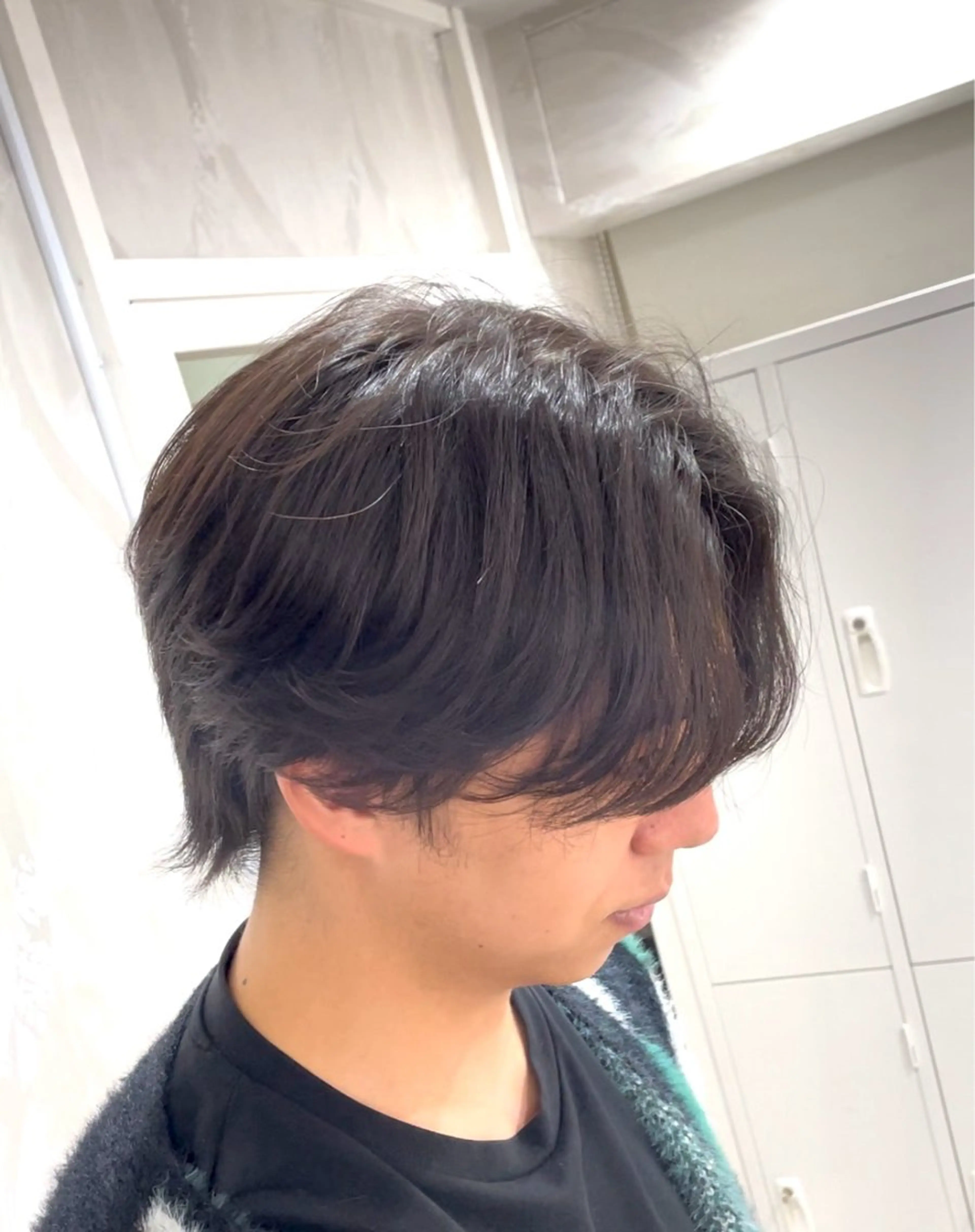 メンズ メンズ韓国風 メンズウルフカット ウルフカット ili梅田店所属・🩵ハイトーン/ レイヤーYUZU🩵のヘアスタイル