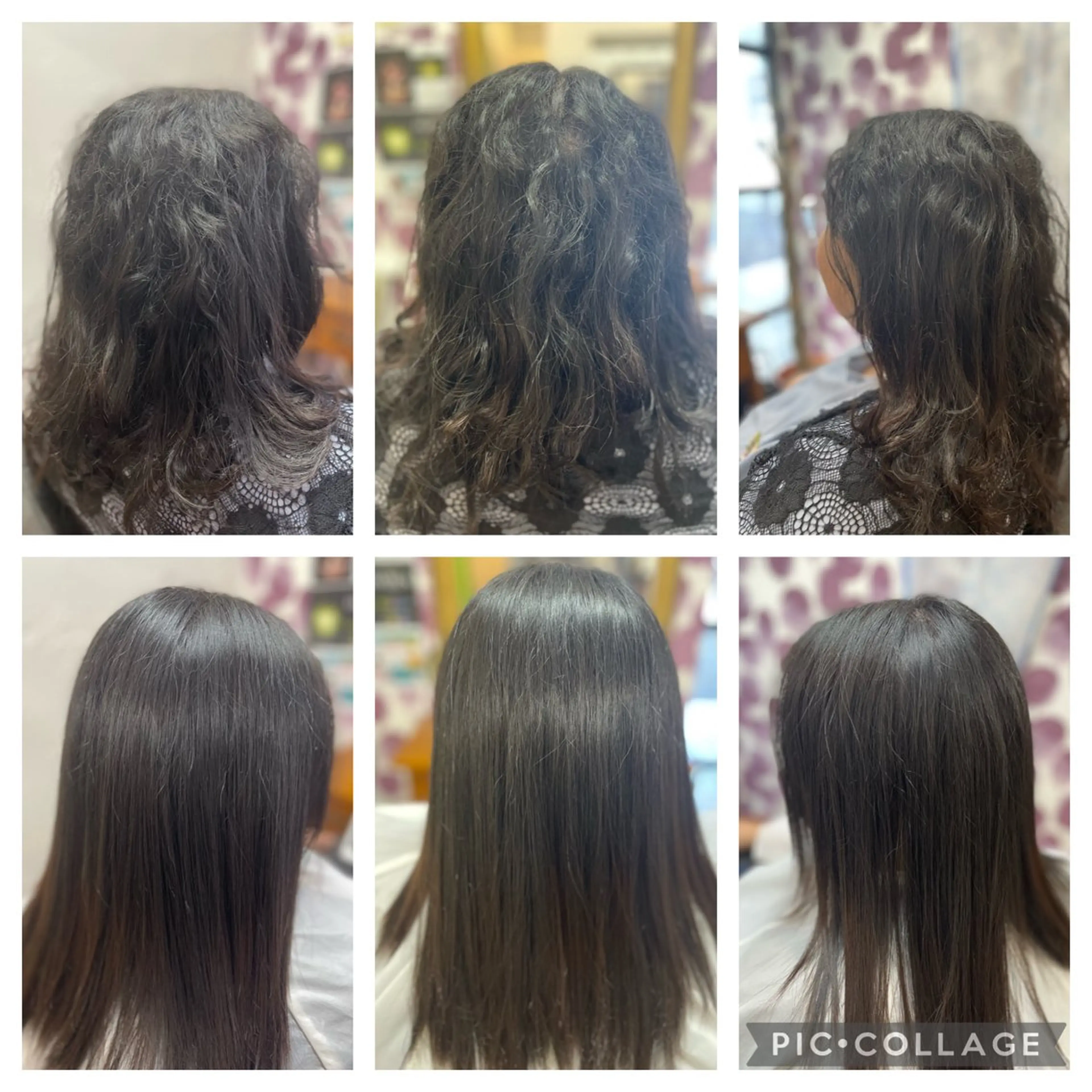 セミロング くせ毛 縮毛矯正 Bibide- Babide艶髪のヘアスタイル