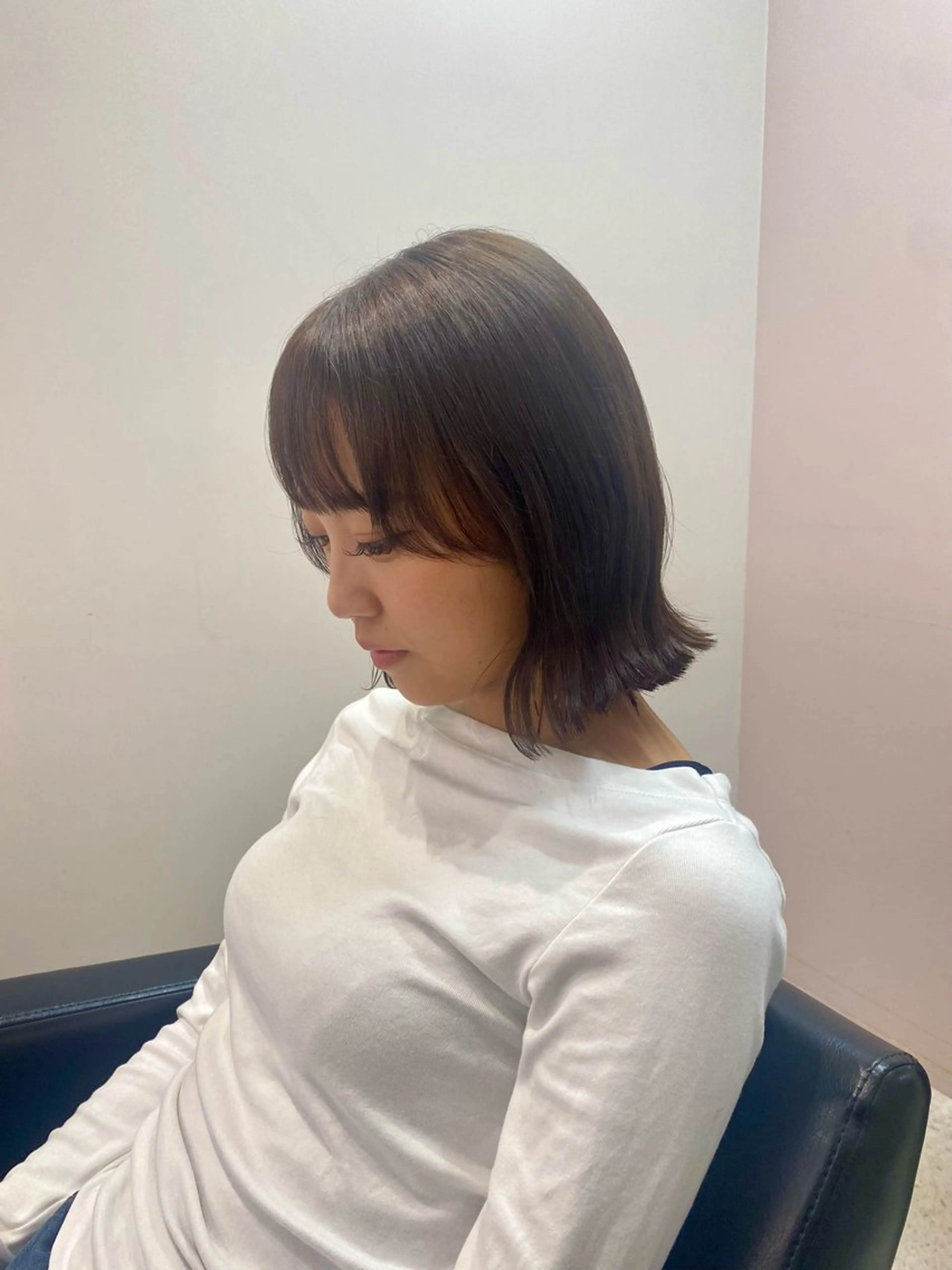 ショート カット 韓国🇰🇷艶髪 ケアカラーSHURIのヘアスタイル