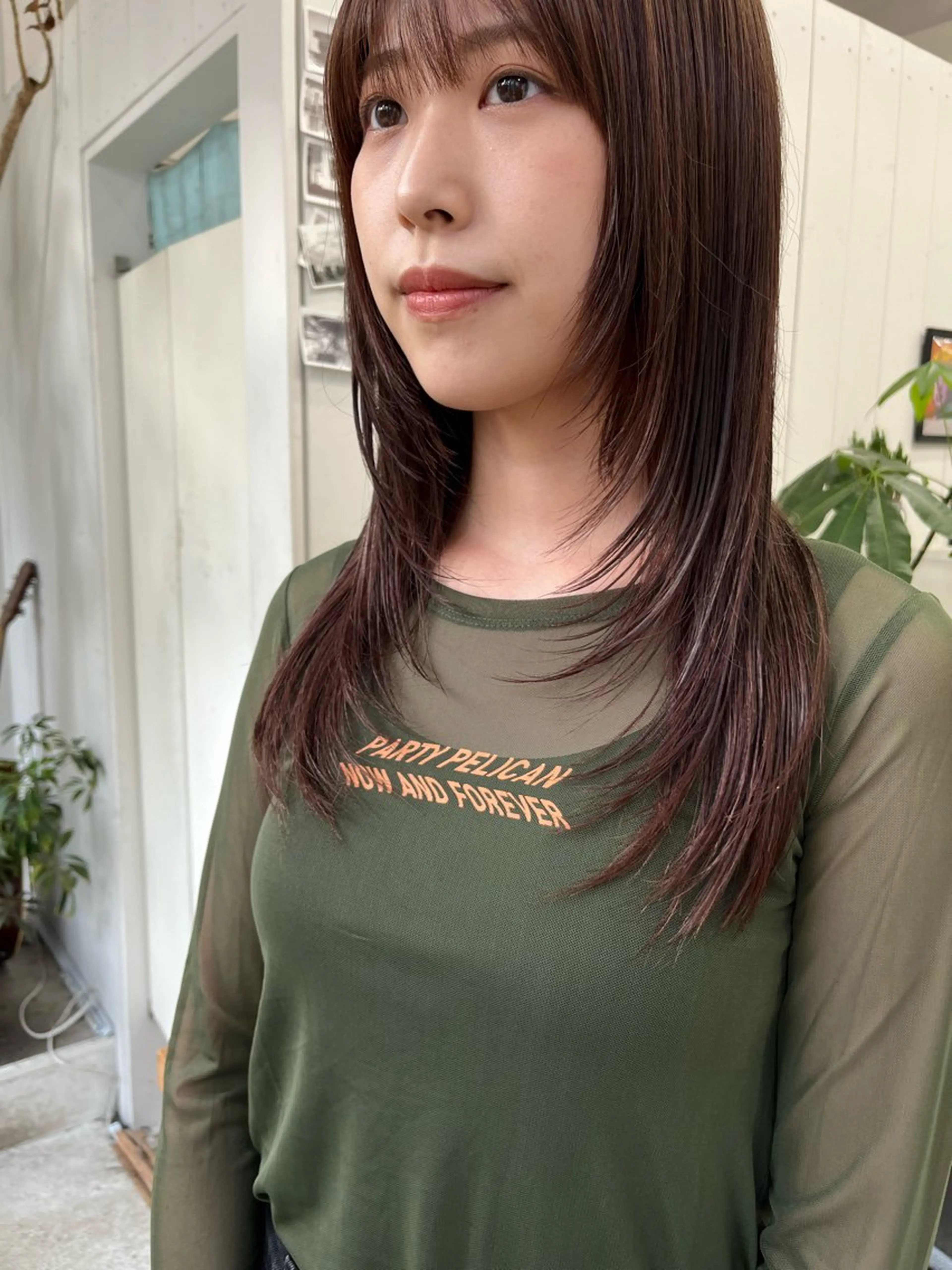 ロング 顔まわりレイヤー レイヤーカット レイヤーカット/艶髪 🌈高橋遥香🌈のヘアスタイル