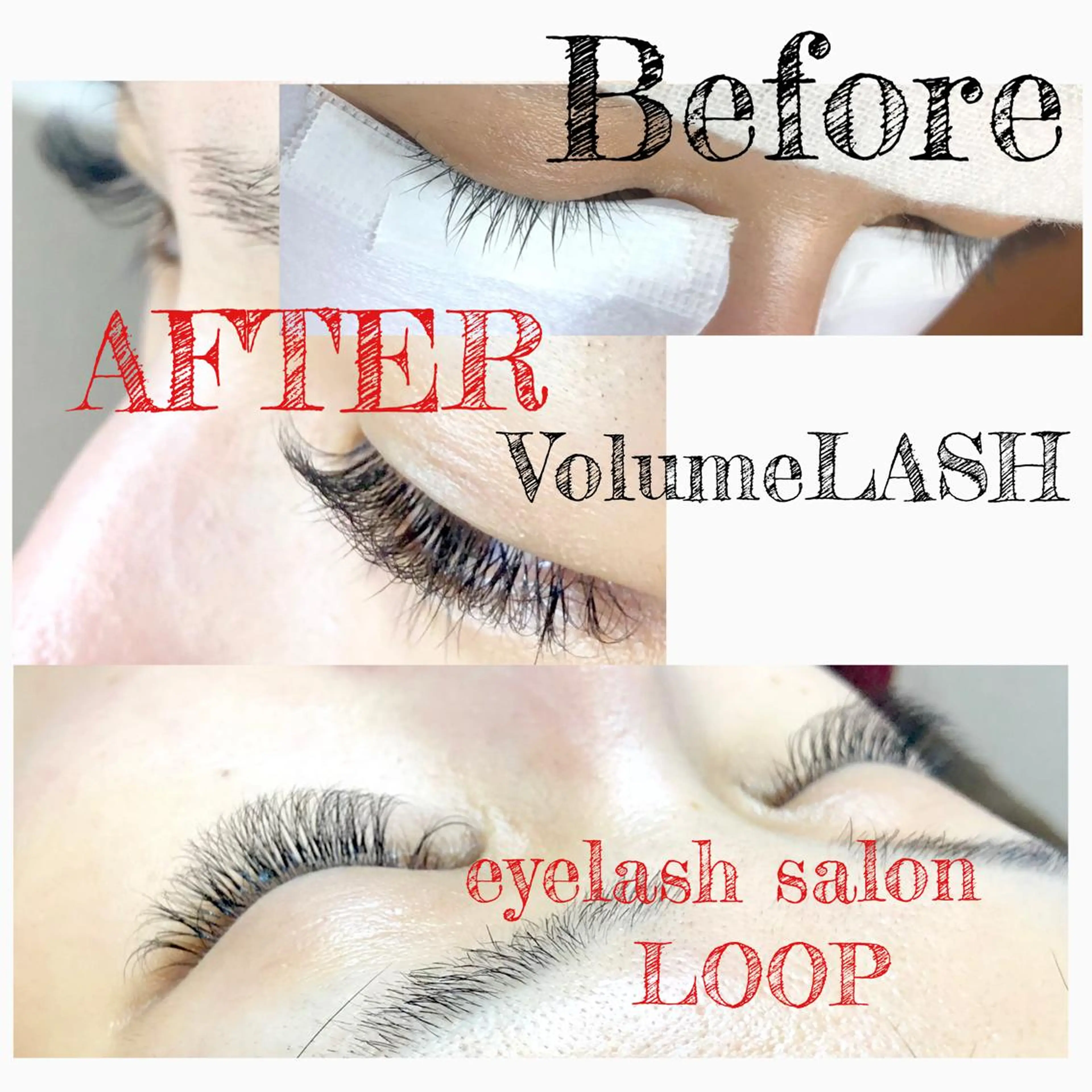 カラー マツエク・マツパ バインドロック アップワードラッシュ マツエク eyelash salonLoopꨄのマツエク・マツパデザイン