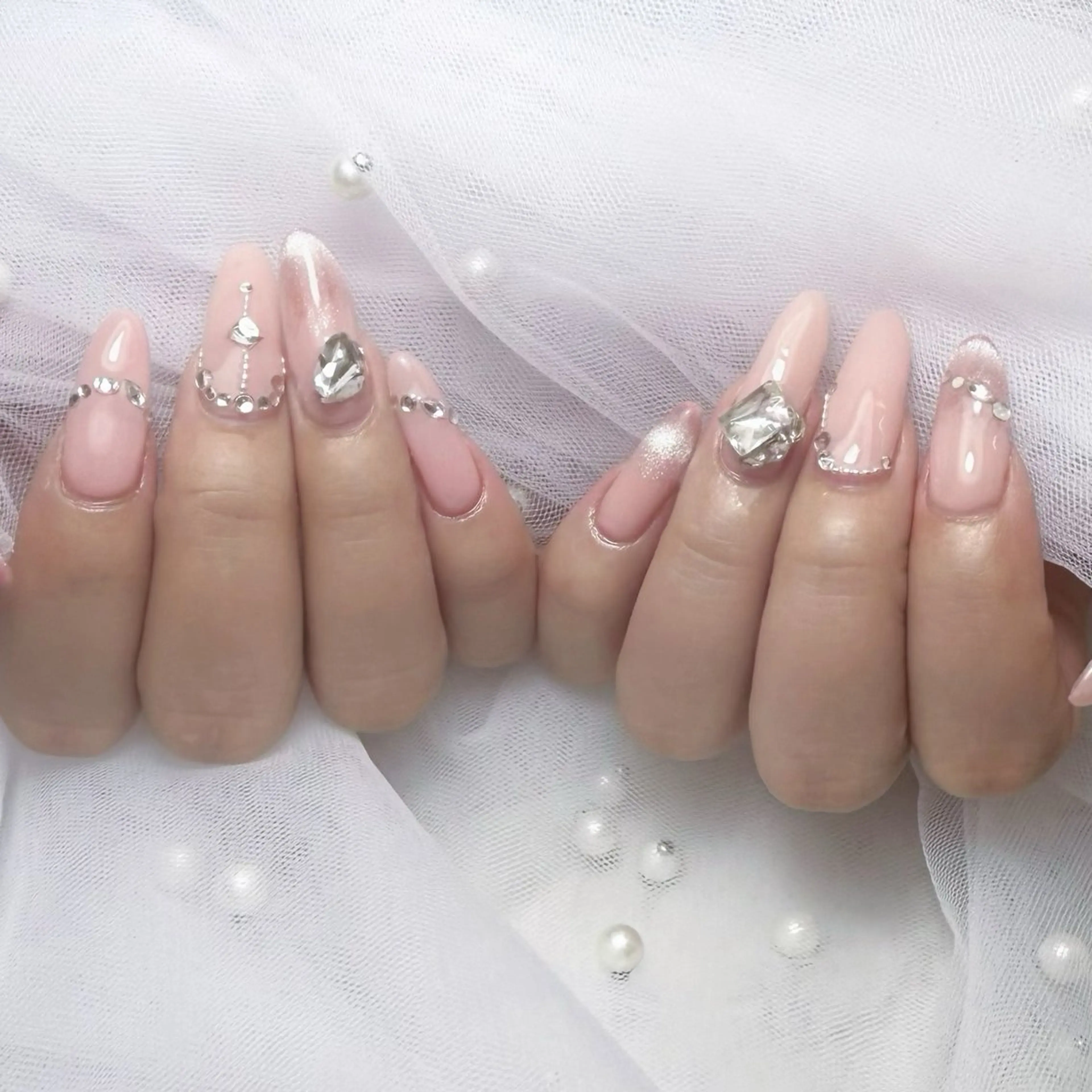 ネイル ハンドネイル mau🩵nail 堺筋本町｜心斎橋のネイルデザイン