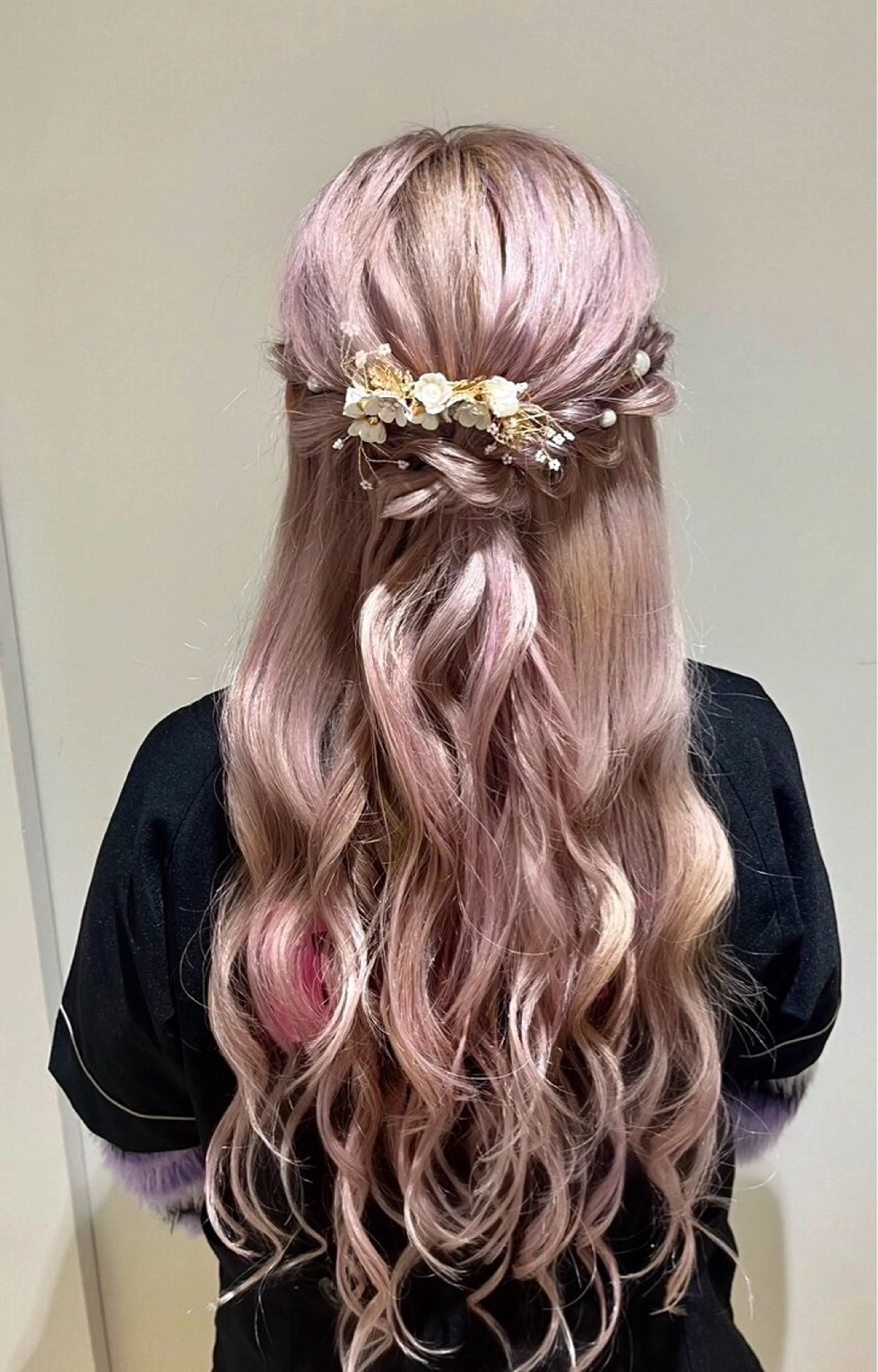 ロング ヘアアレンジ ハーフアップ 桜新町/ Mea⭐︎のヘアスタイル