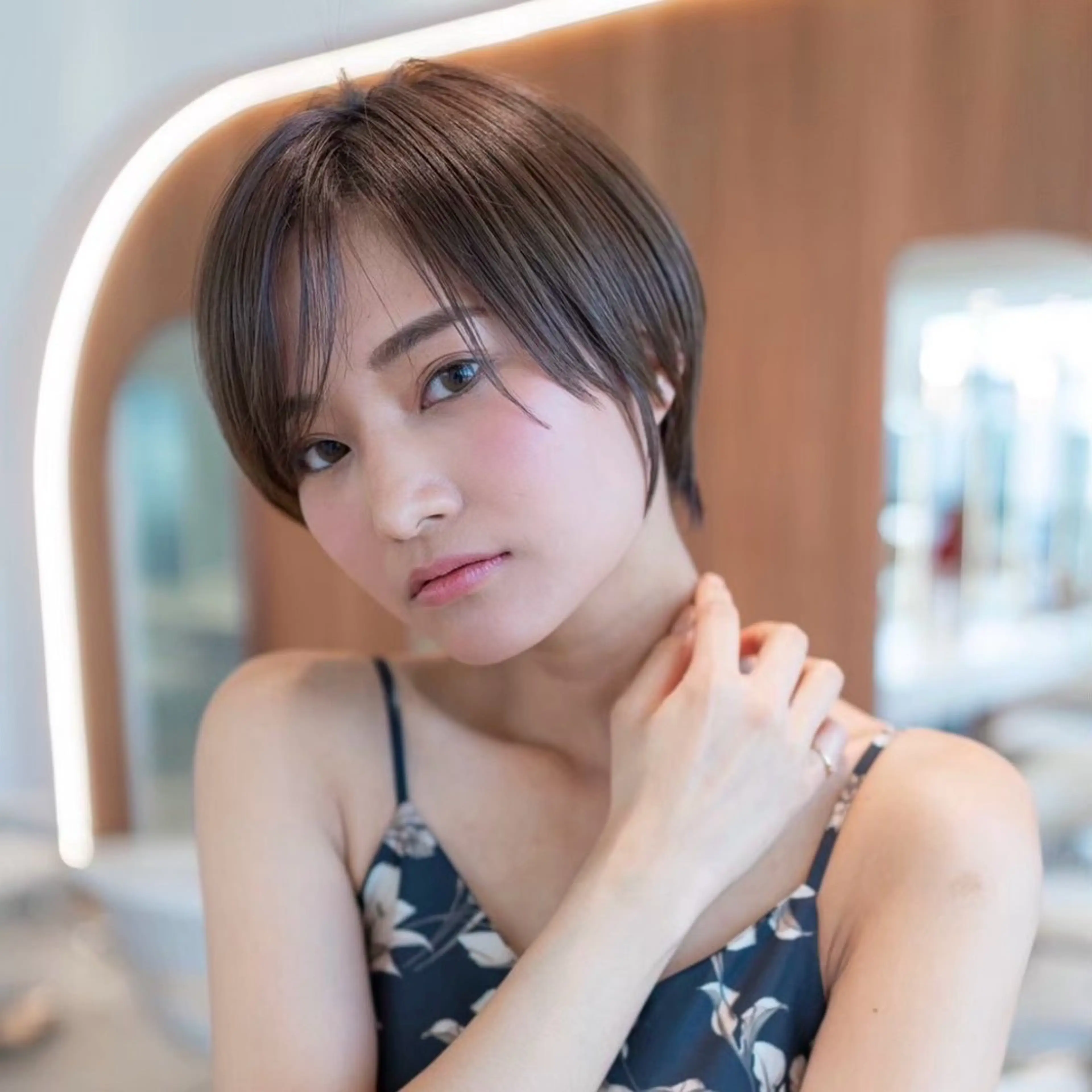 ショート カラー カット ヘアカラー トリートメント 田中航平/渋谷ボブ/ レイヤーボブのヘアスタイル