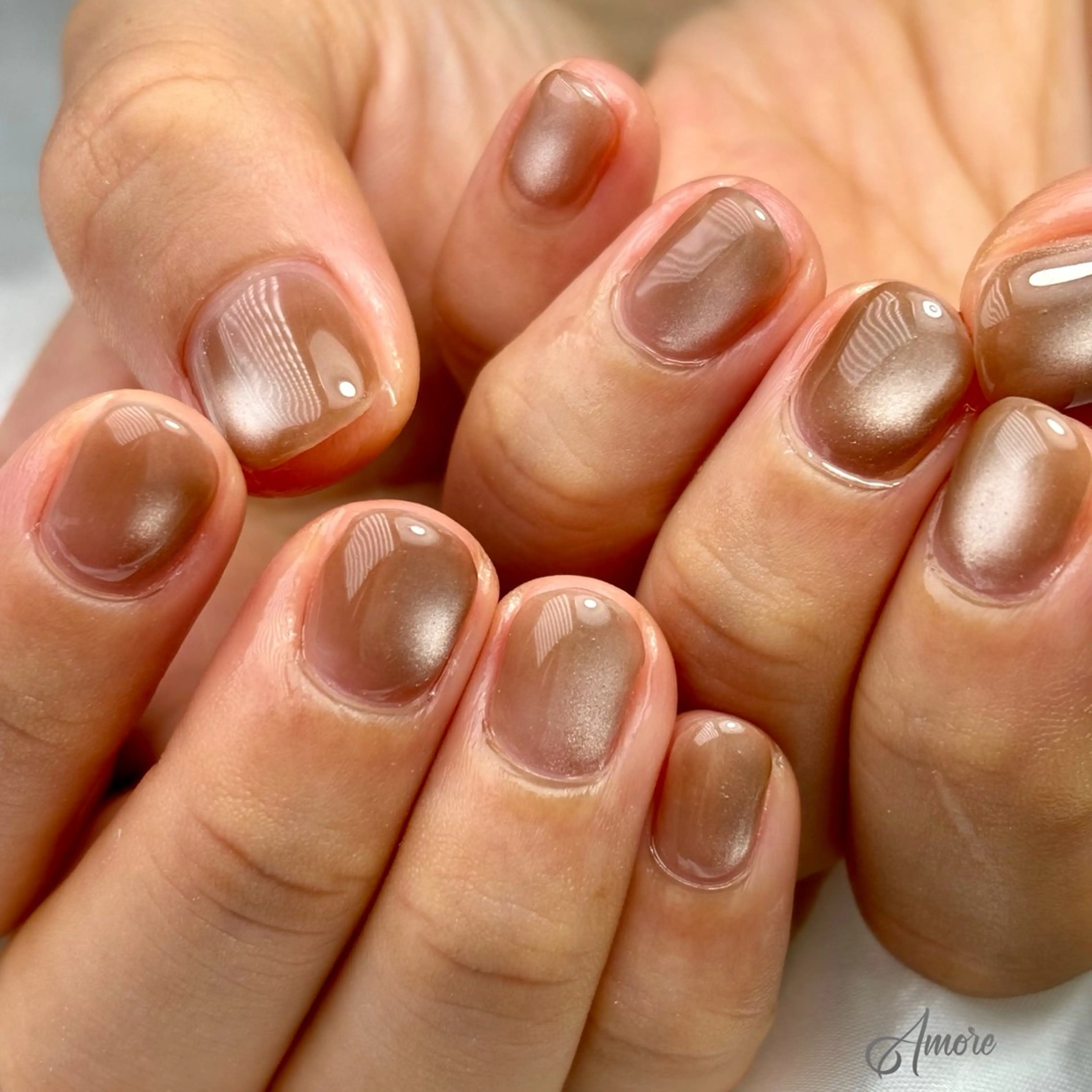 ネイル ジェルネイル キラキラネイル 韓国ネイル マグネットネイル パラジェル You kyehwaのネイルデザイン