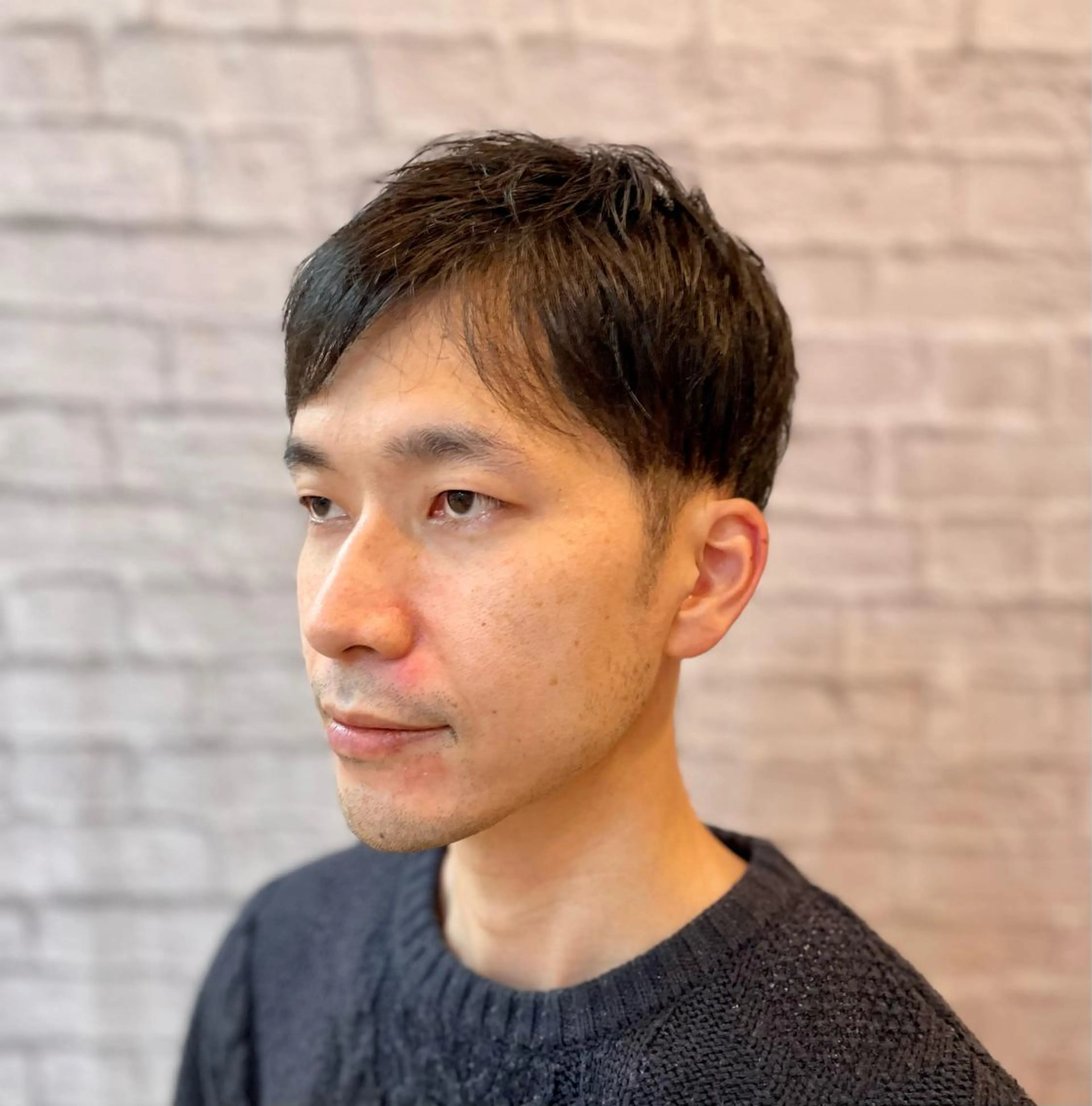 ショート メンズ カット 無料メンズカット❗️ 岡本晟我のヘアスタイル