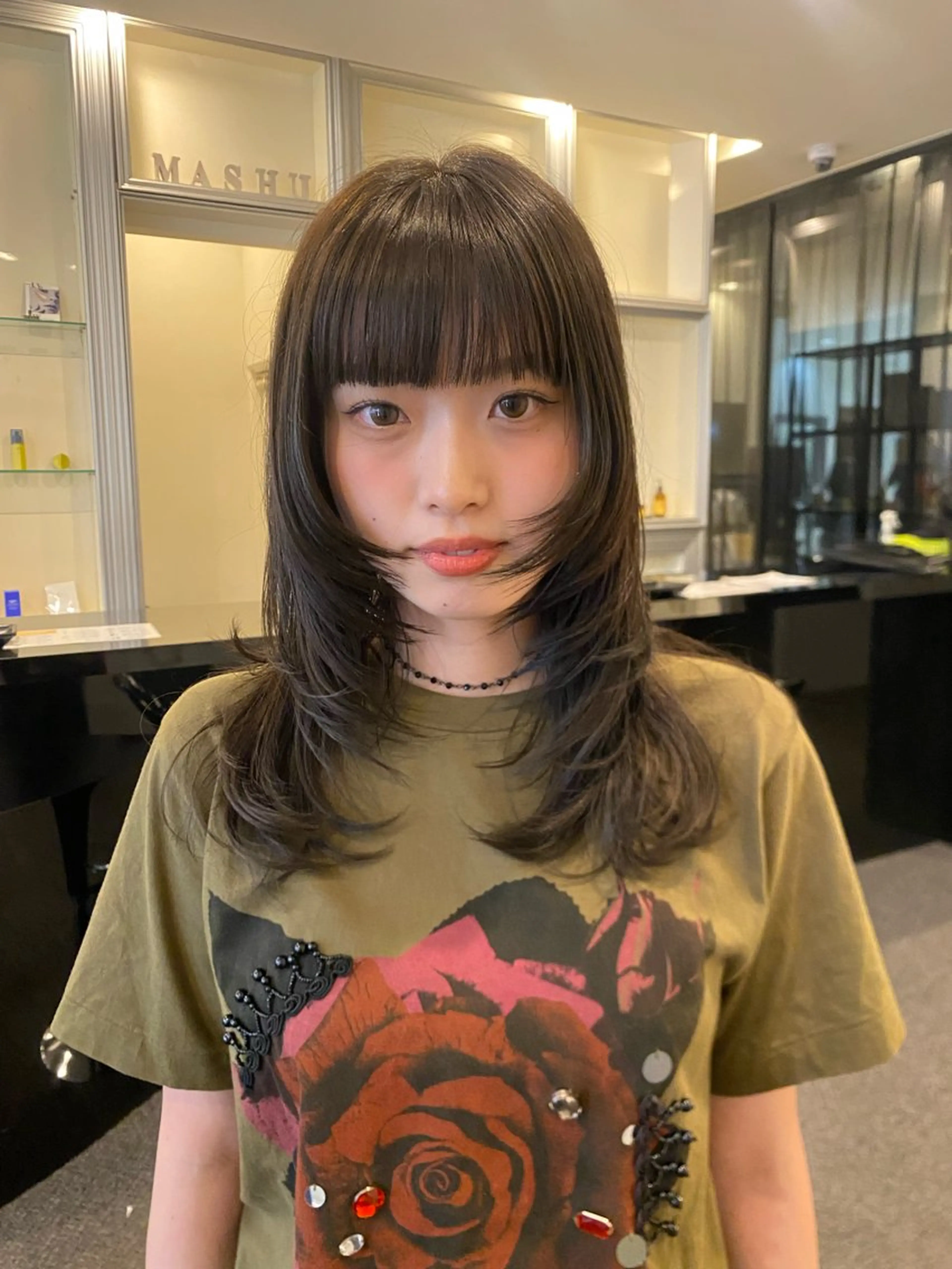 ミディアム やはらりの/ 酸性ストレートのヘアスタイル