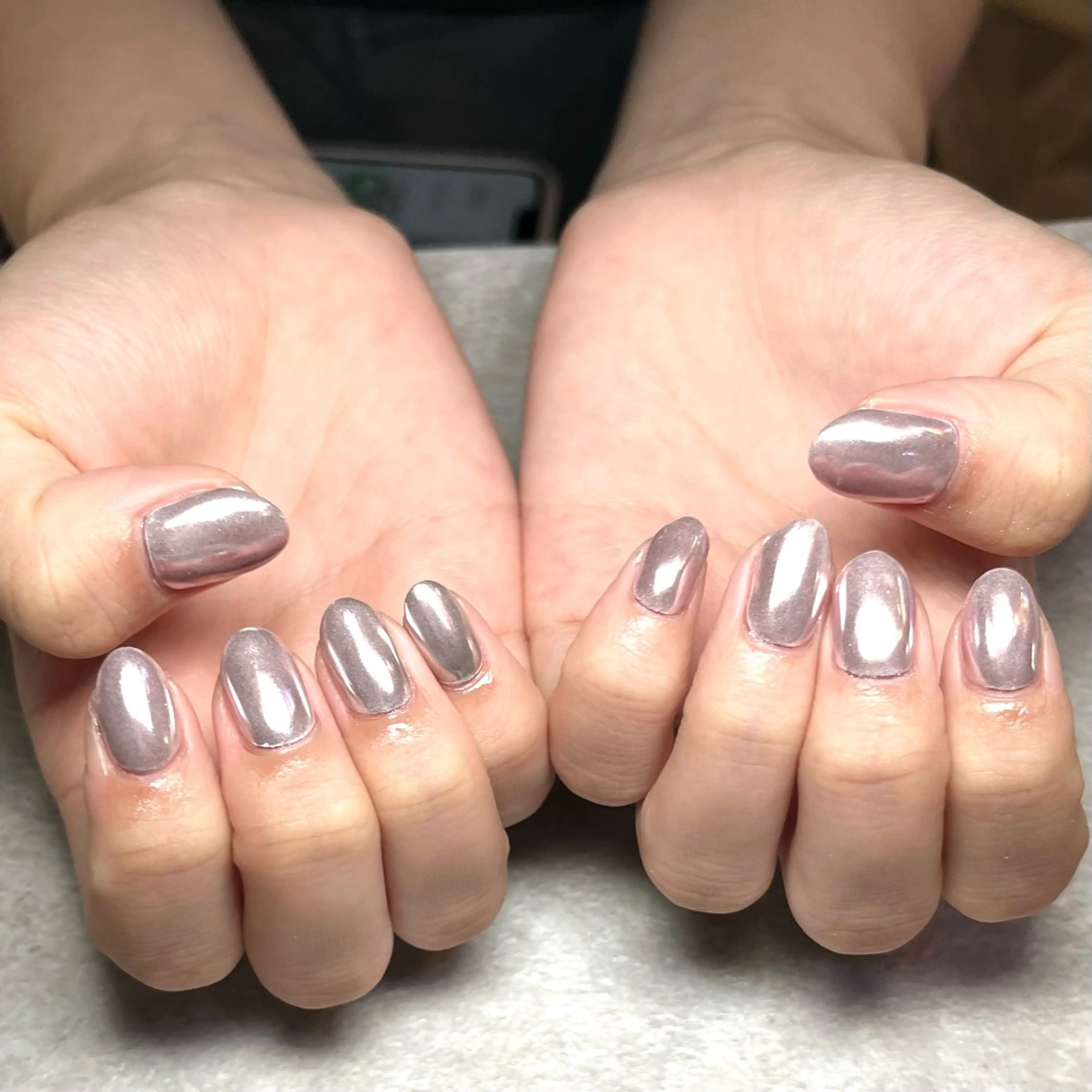 ネイル ミラーネイル ワンカラーネイル 🌻Sunrich Fuka🌻のネイルデザイン