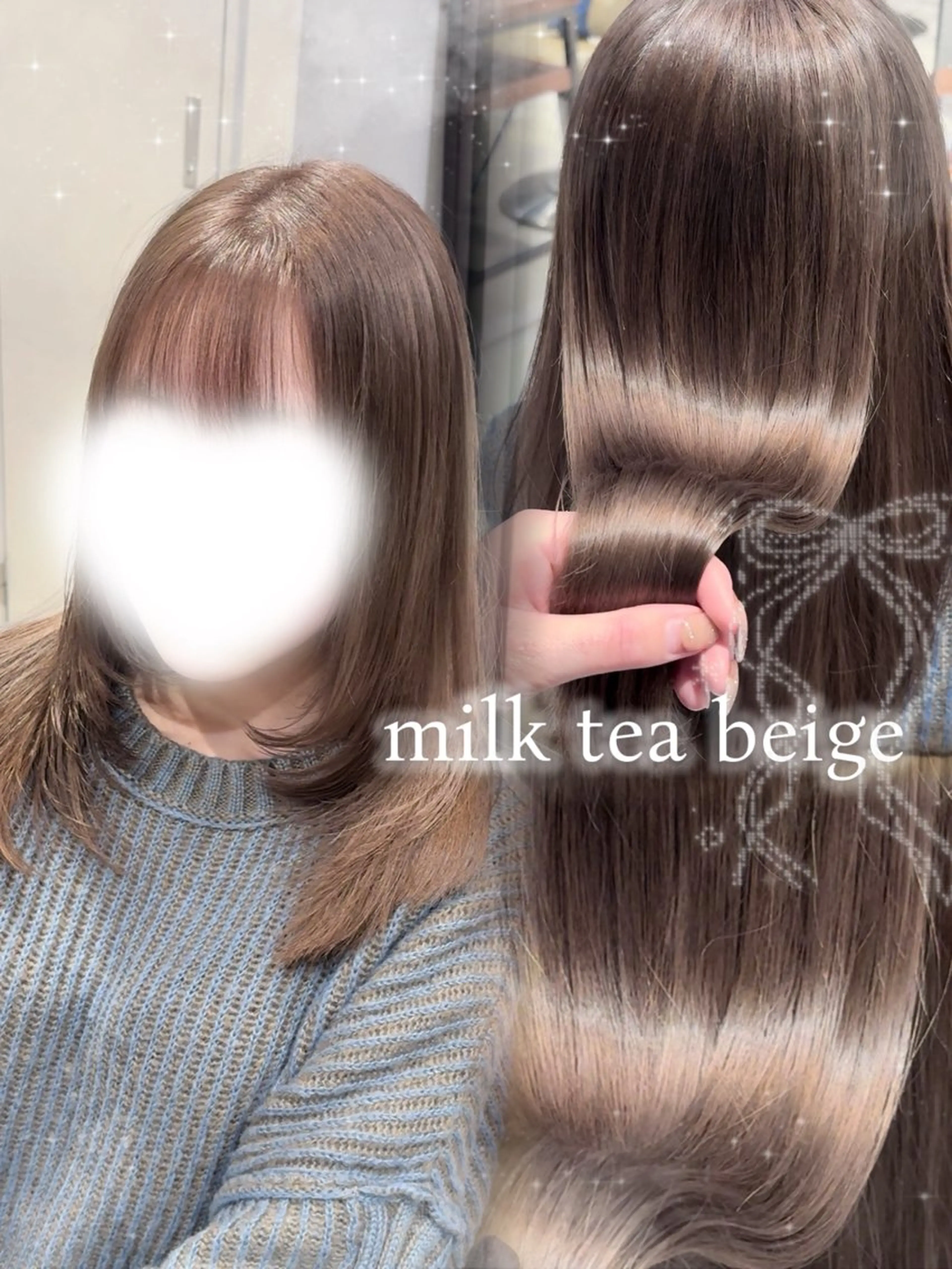 【春から大学生の方必見U22学割☘️🌟】艶カラー＋2STEP treatment 🩷（土日祝＋¥1100）の写真