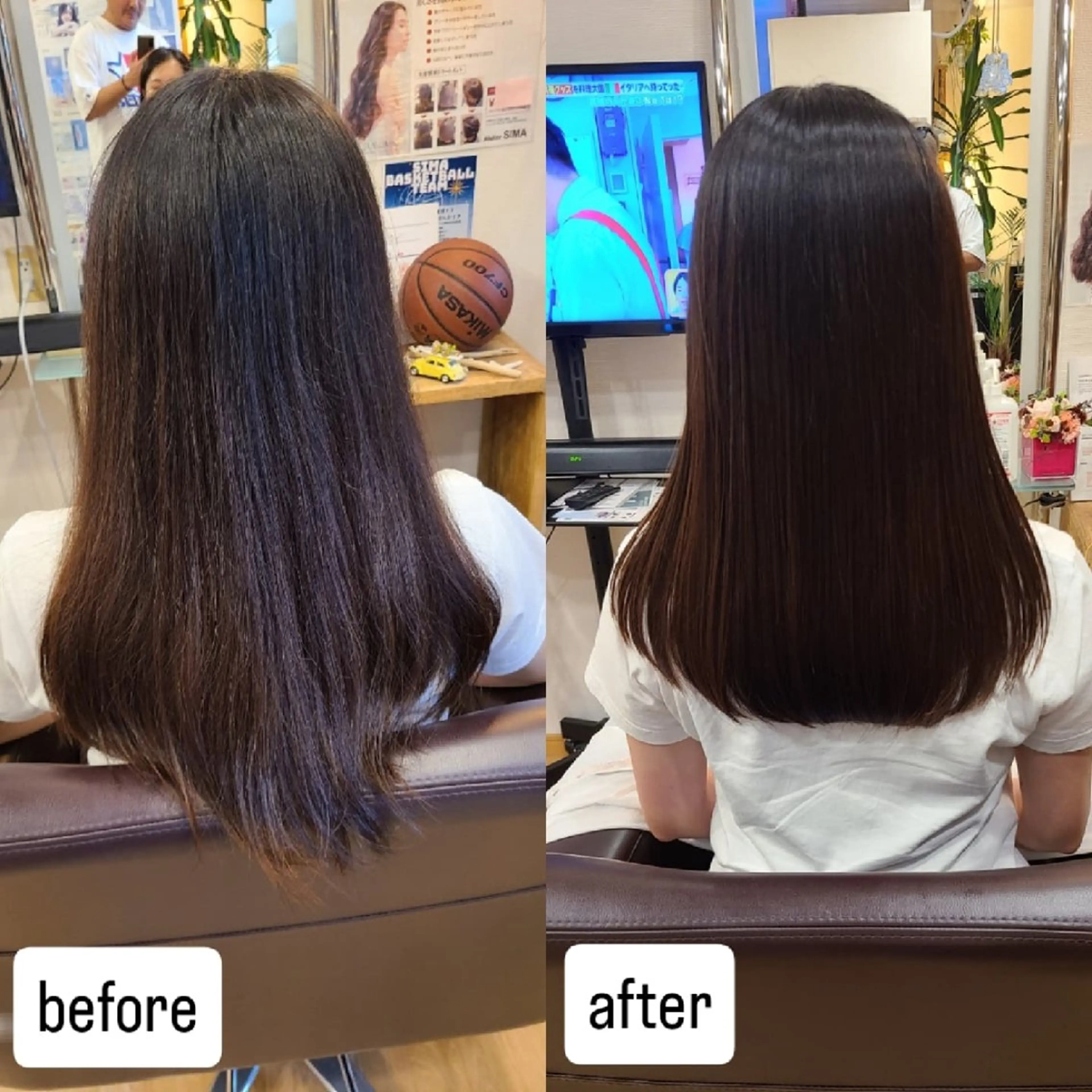 ロング シ マのヘアスタイル