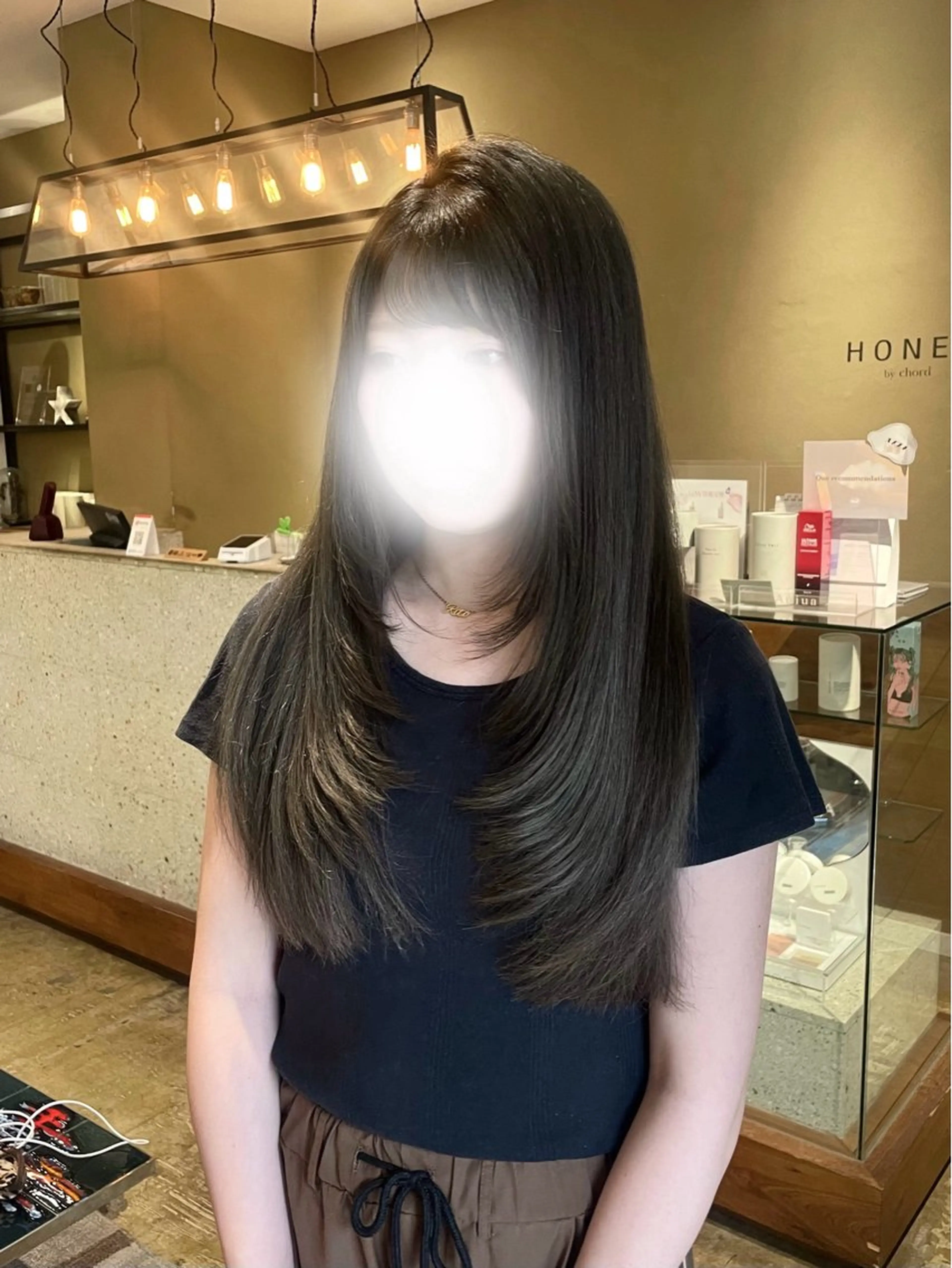 ロング 𝒚𝒖-𝒓𝒊 ⸝⋆艶color🌙のヘアスタイル